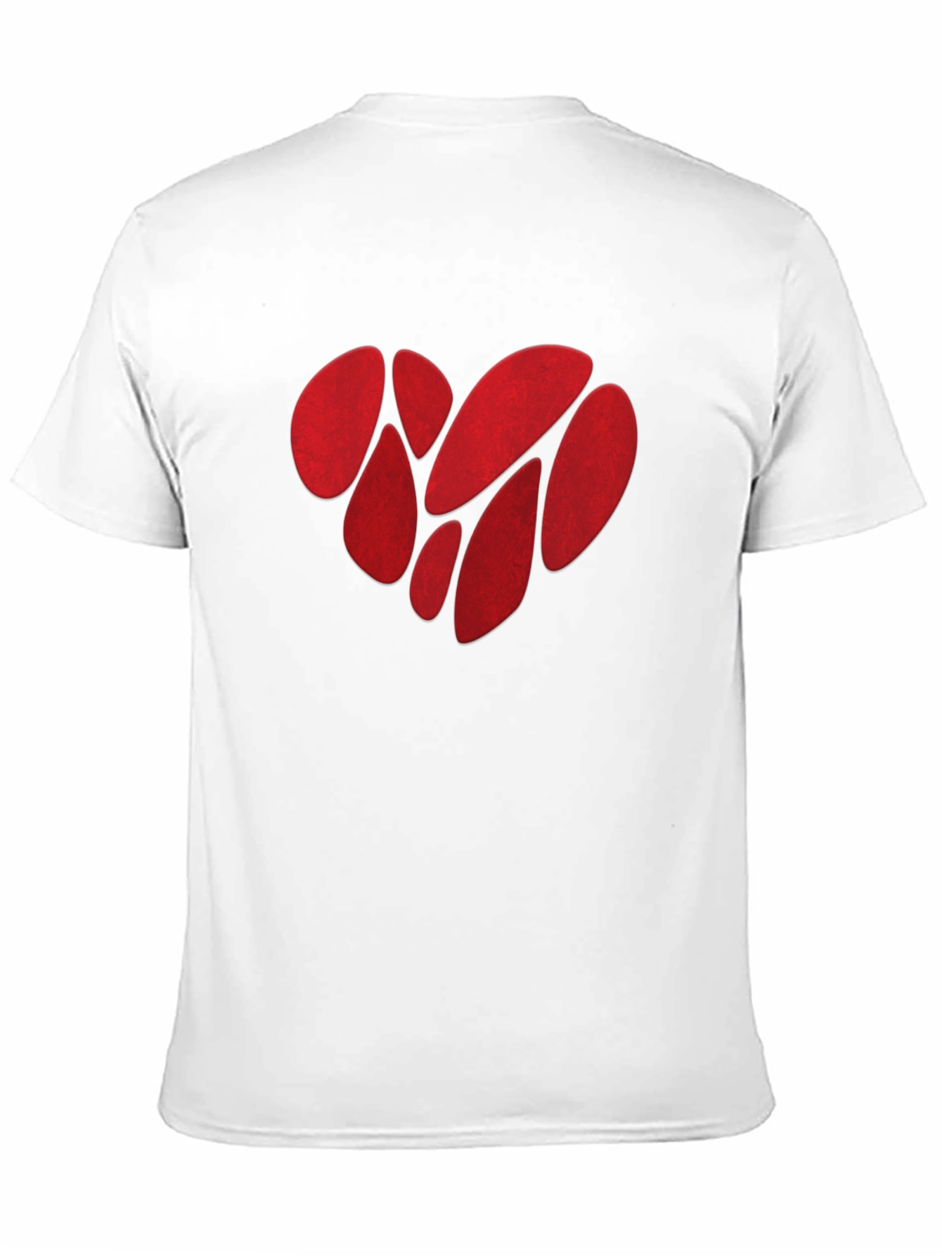 Abstract Heart Graphic Tee - Mens Black T-Shirt