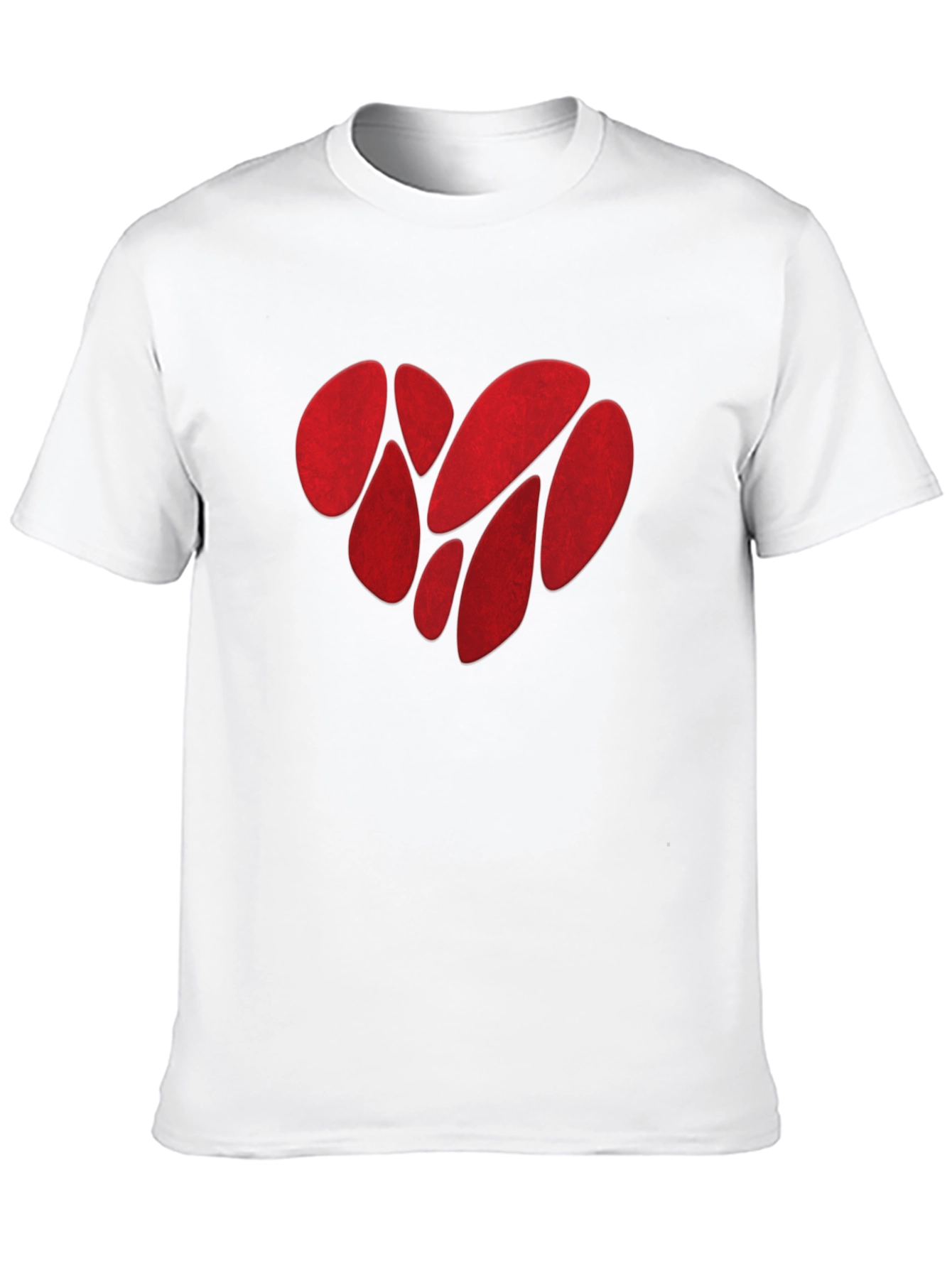 Abstract Heart Graphic Tee - Mens Black T-Shirt