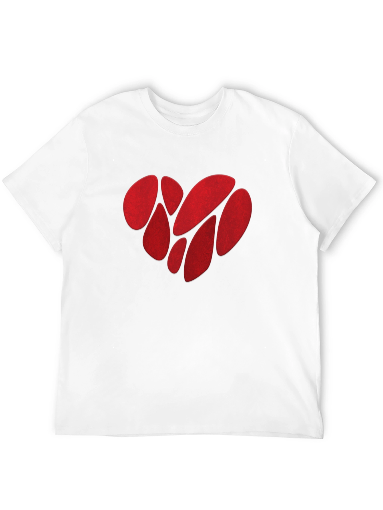 Abstract Heart Graphic Tee - Mens Black T-Shirt