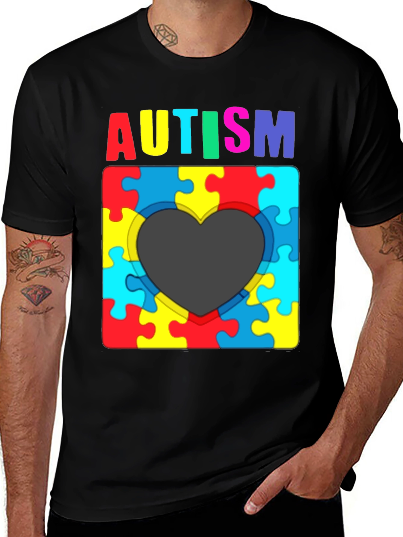 Autism Awareness Puzzle Heart T-Shirt
