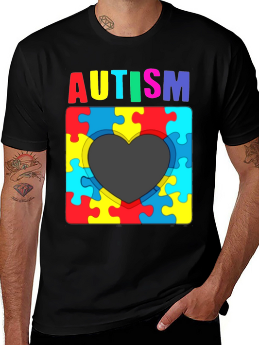 Autism Awareness Puzzle Heart T-Shirt