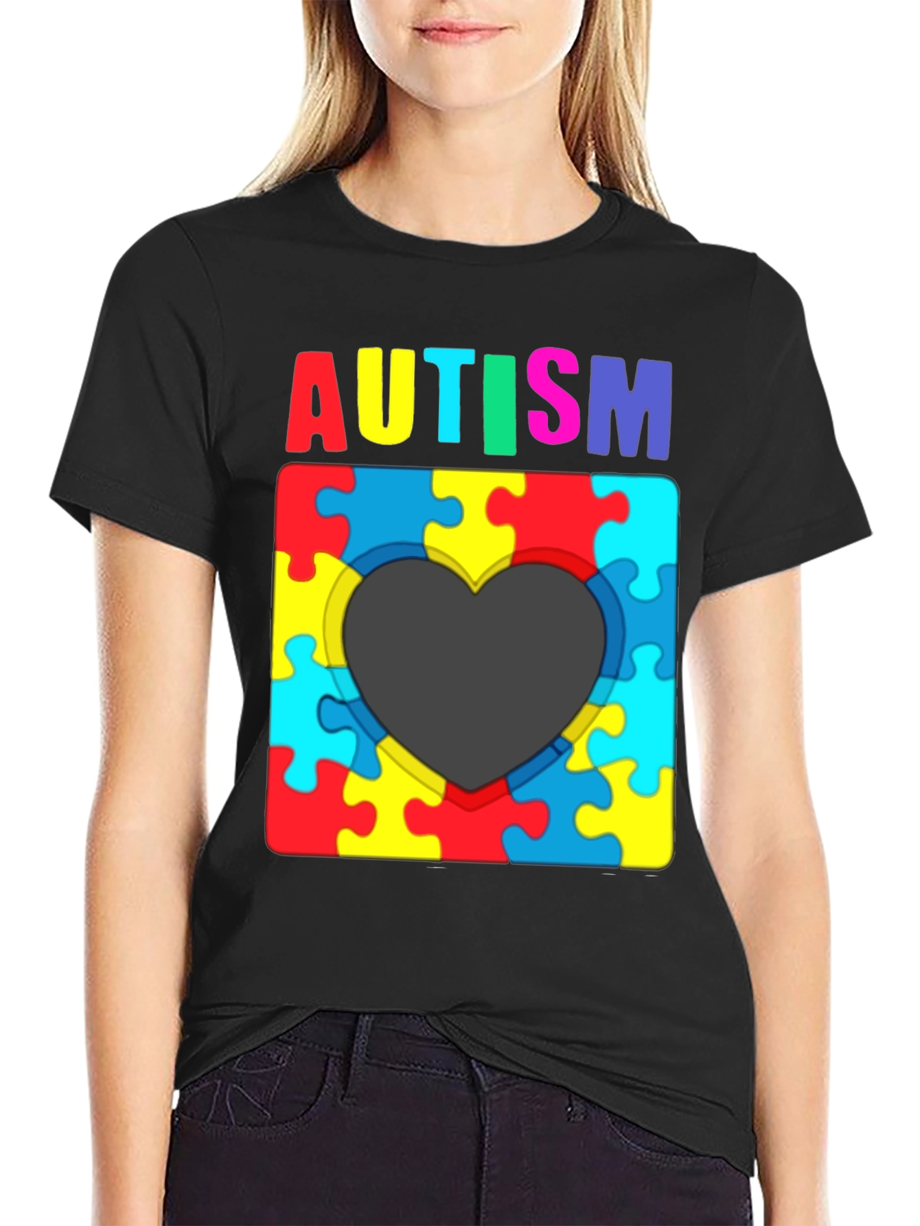 Autism Awareness Puzzle Heart T-Shirt