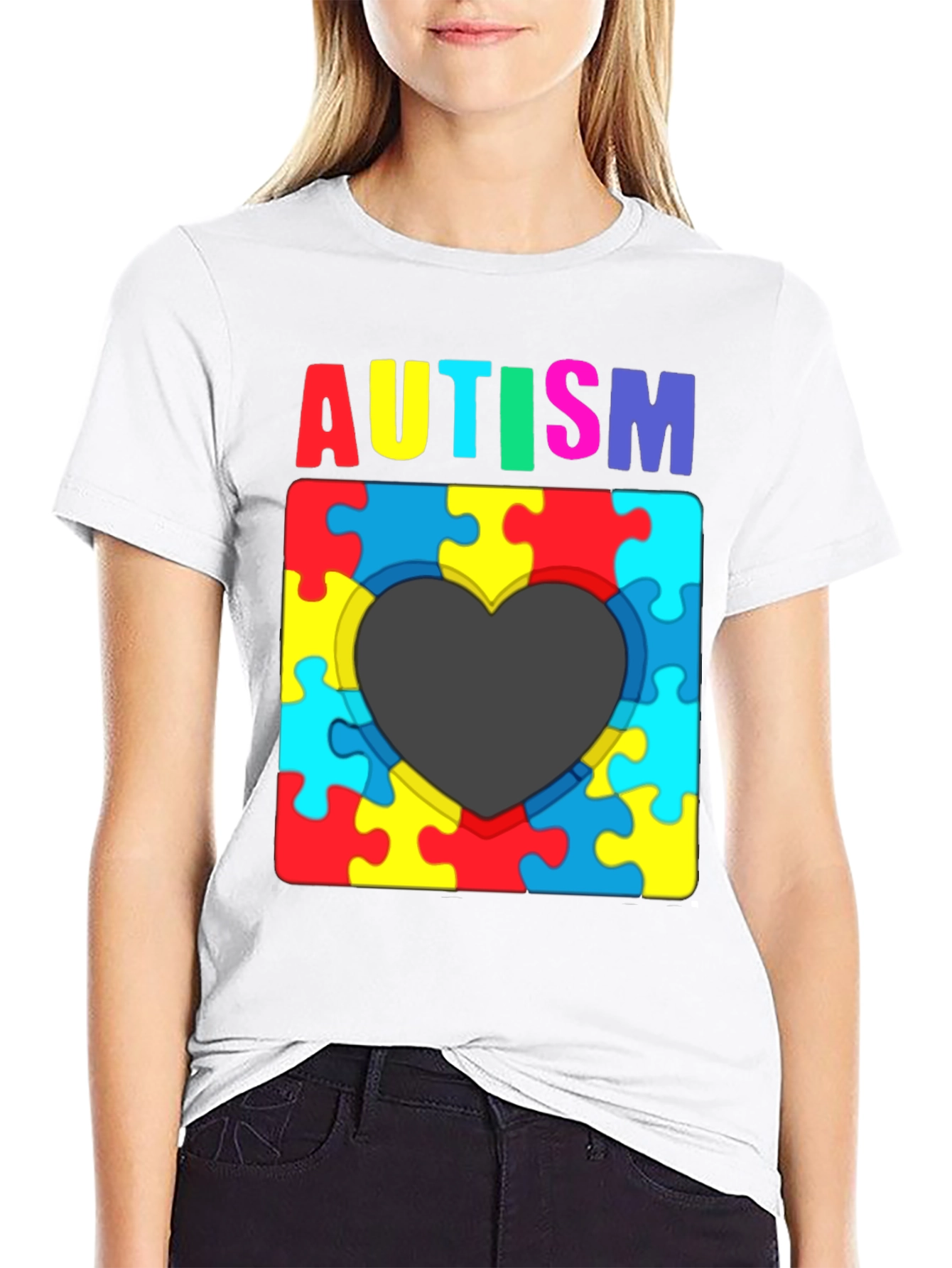 Autism Awareness Puzzle Heart T-Shirt