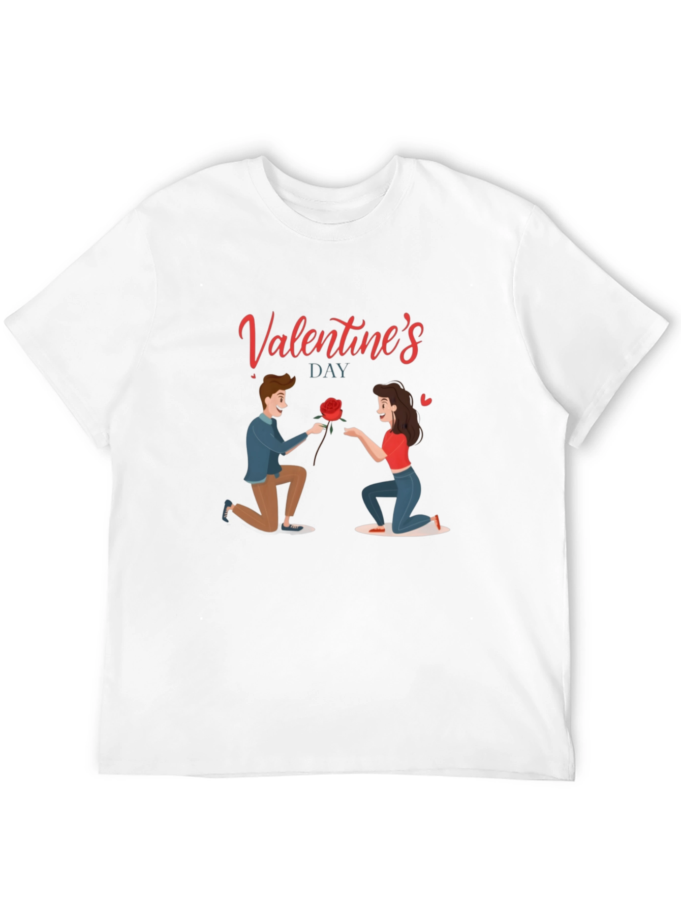 Valentines Day Graphic Tee - Love Proposal Design