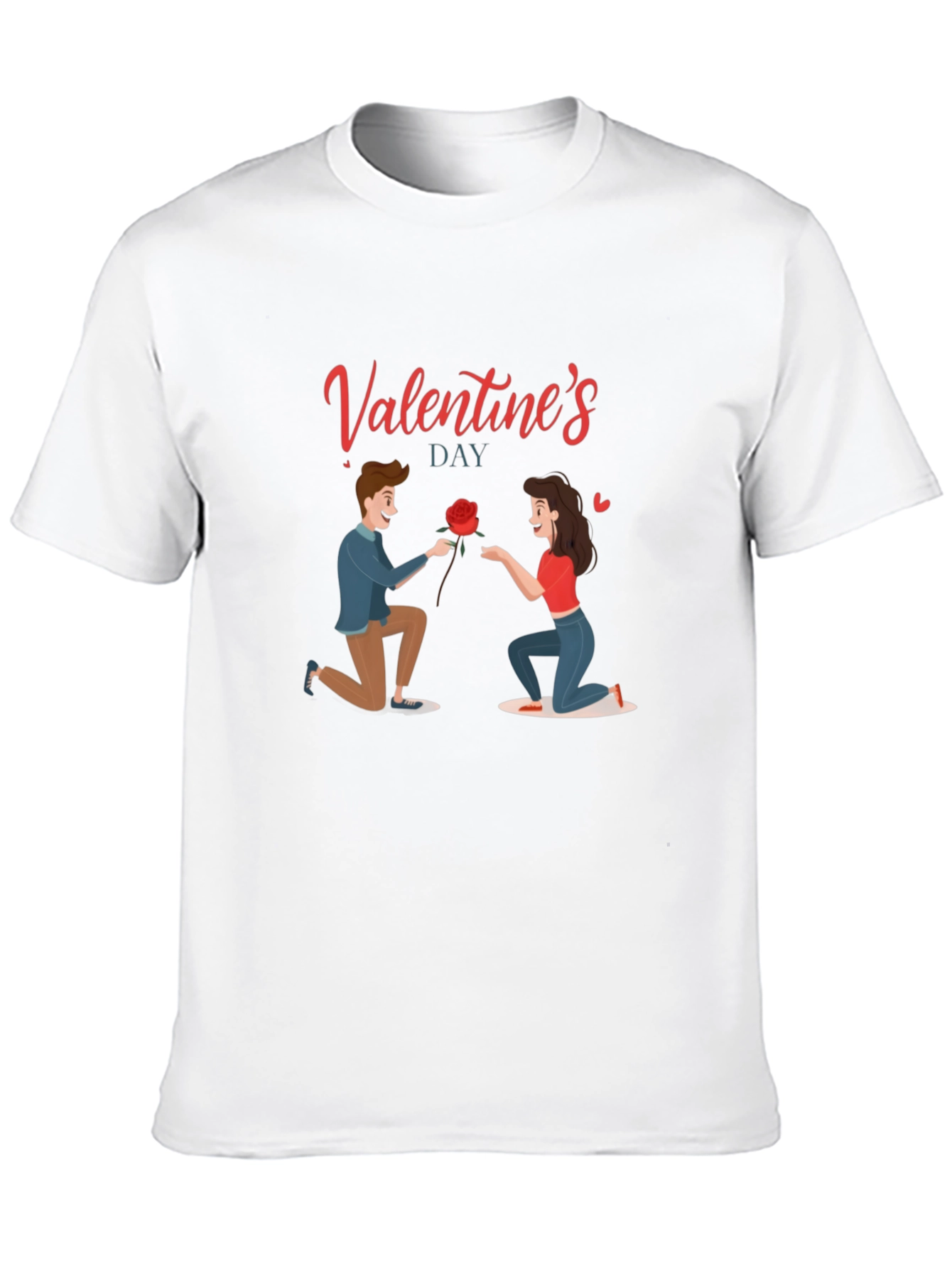 Valentines Day Graphic Tee - Love Proposal Design