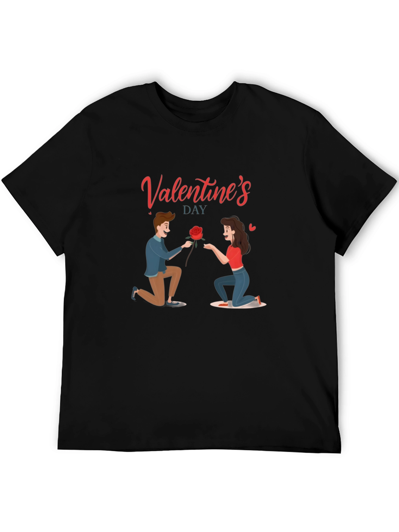 Valentines Day Graphic Tee - Love Proposal Design
