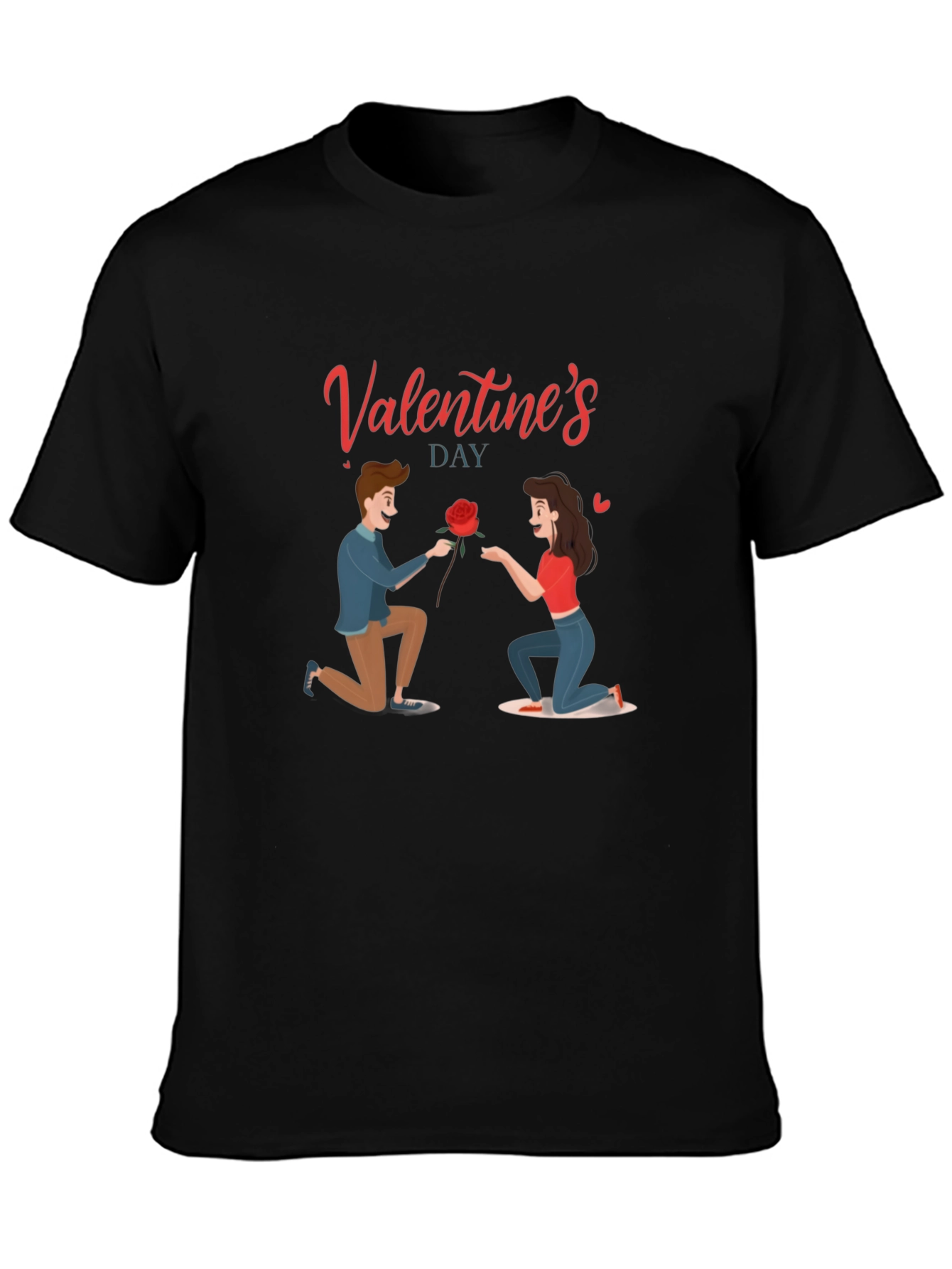 Valentines Day Graphic Tee - Love Proposal Design