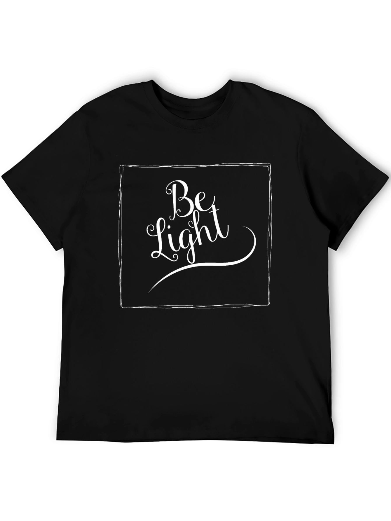 Be Light Graphic Tee - Stylish Black Cotton T-Shirt