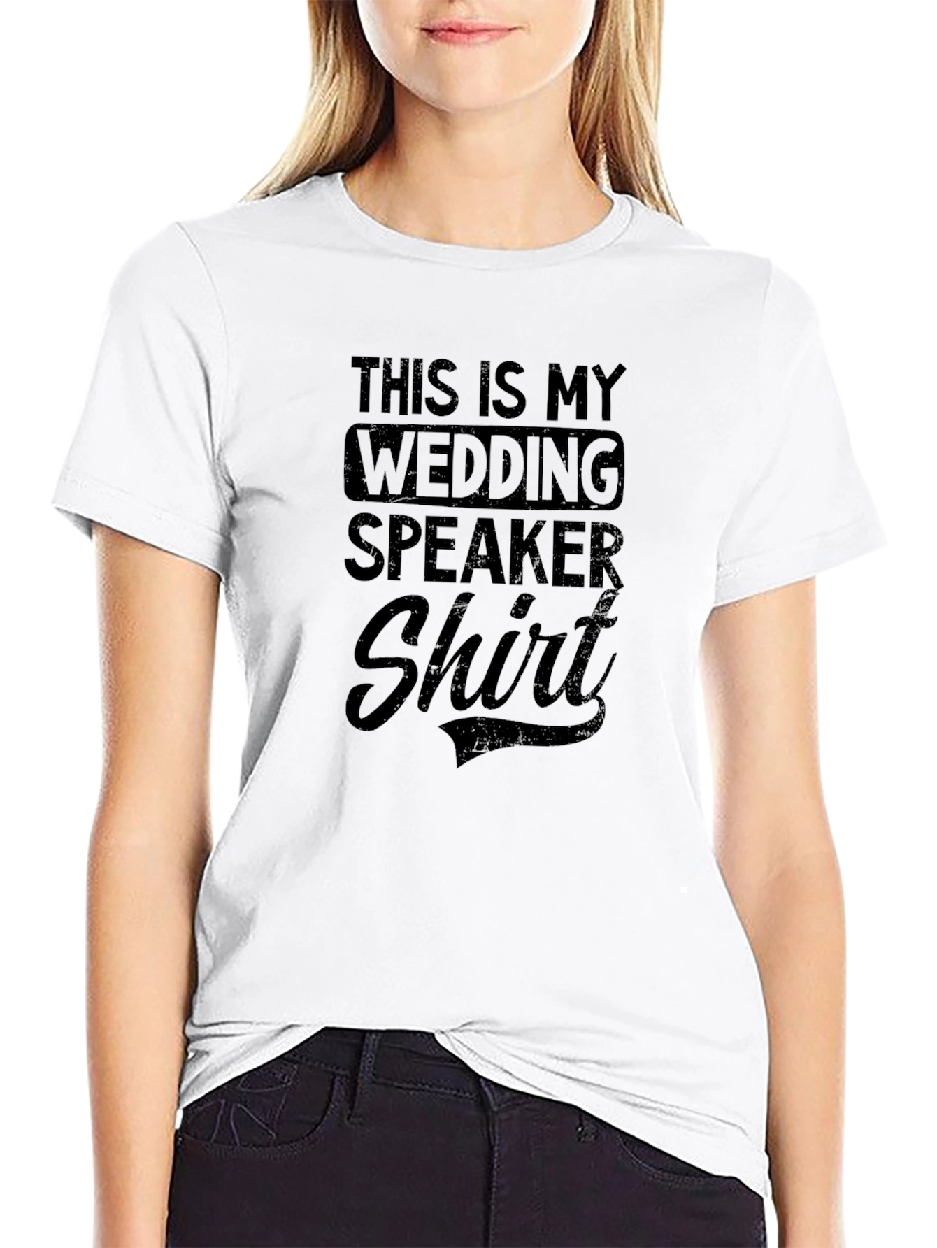 Wedding Speaker T-Shirt - Funny Wedding Party Tee