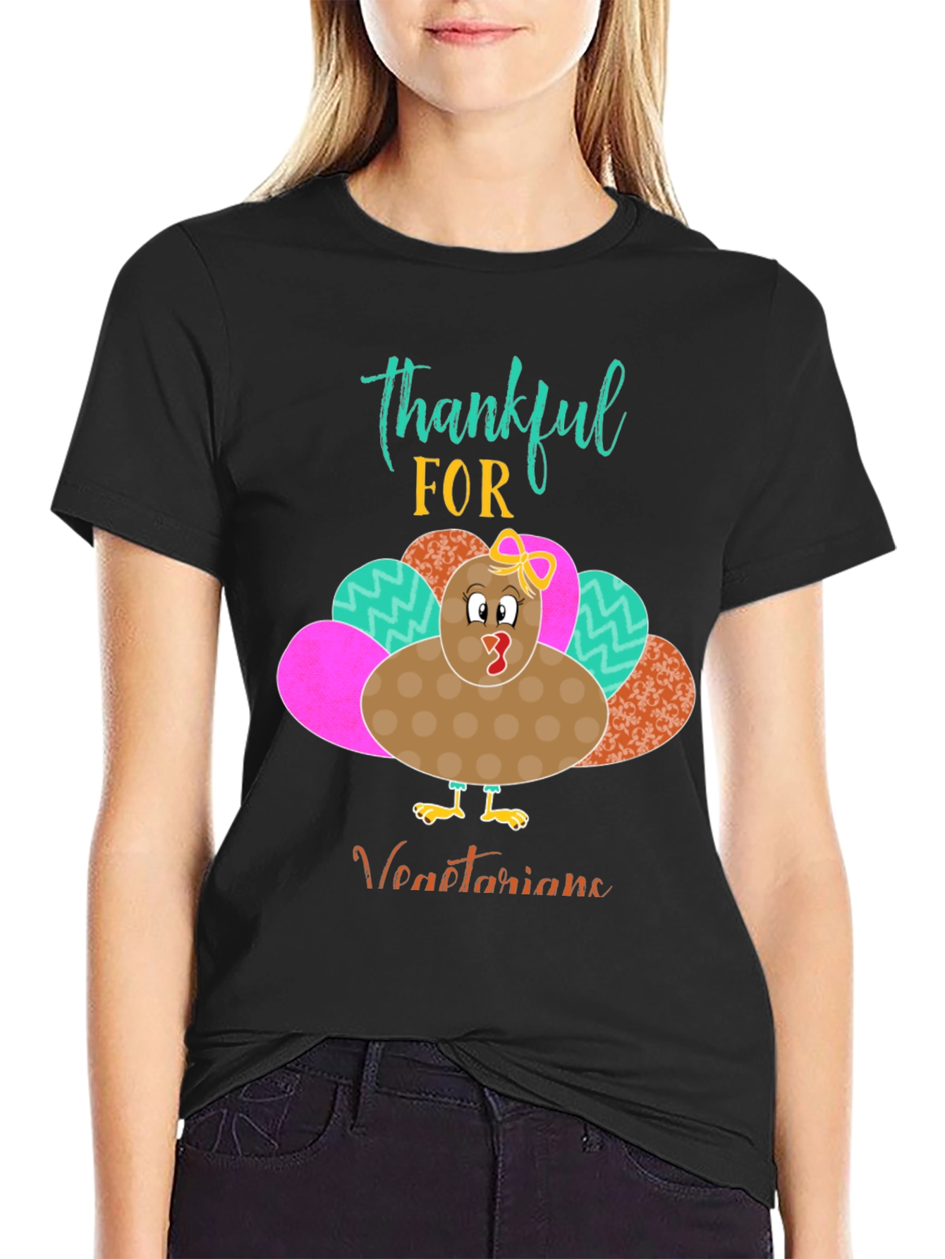 Thankful For Vegetarians Turkey Thanksgiving T-Shirt