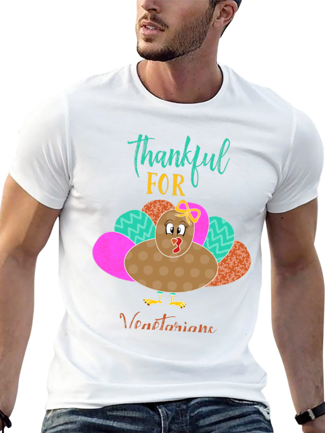Thankful For Vegetarians Turkey Thanksgiving T-Shirt