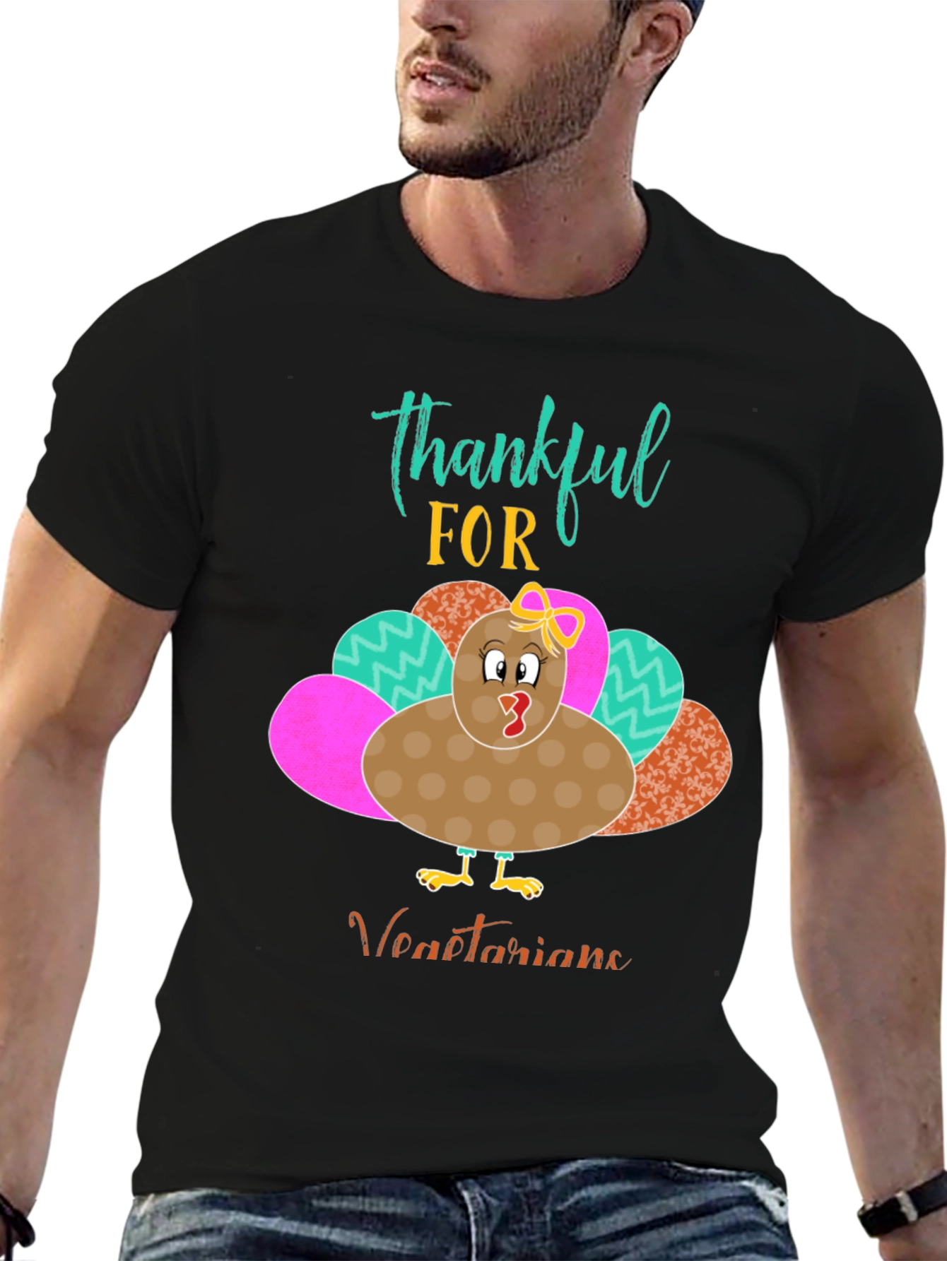 Thankful For Vegetarians Turkey Thanksgiving T-Shirt
