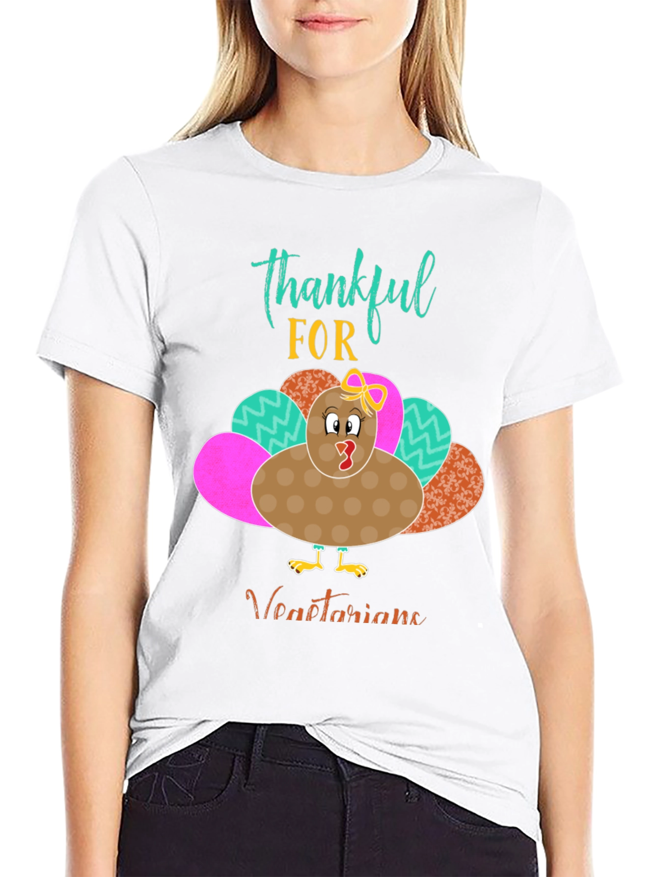 Thankful For Vegetarians Turkey Thanksgiving T-Shirt
