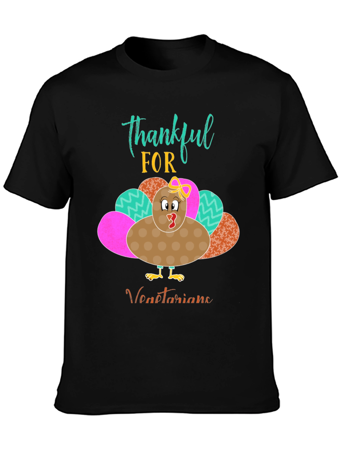 Thankful For Vegetarians Turkey Thanksgiving T-Shirt