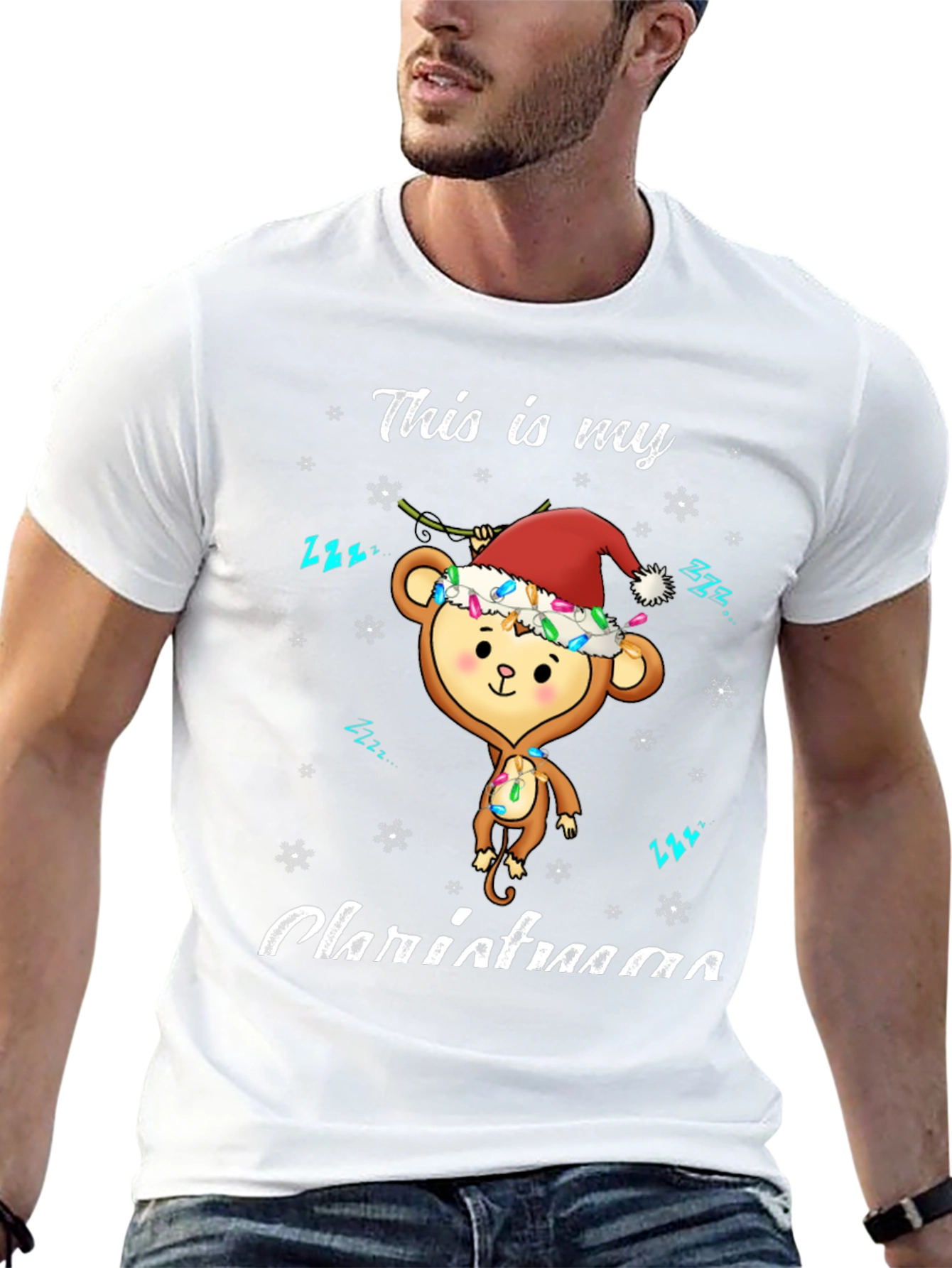 Christmas Monkey Graphic Tee