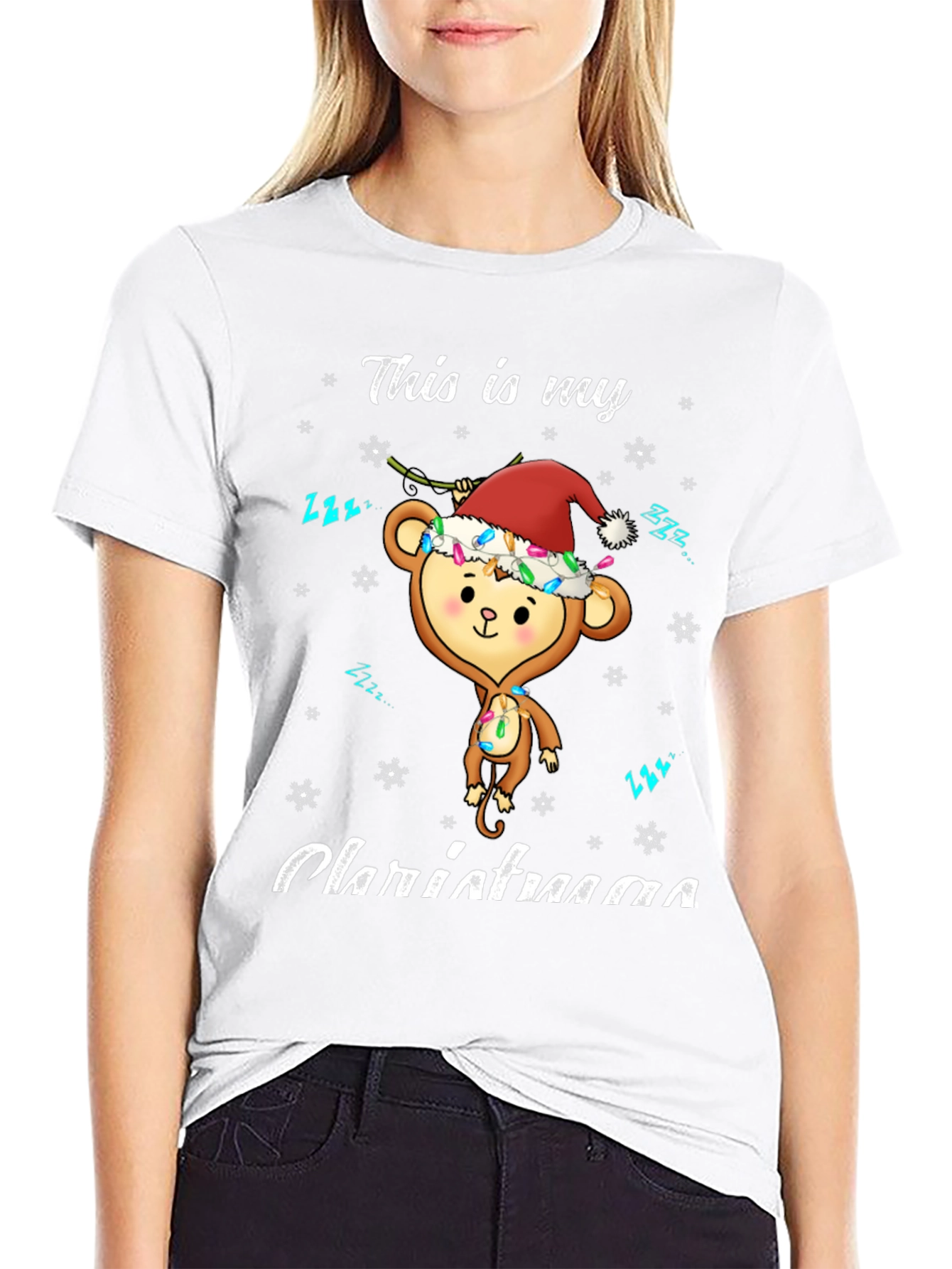 Christmas Monkey Graphic Tee
