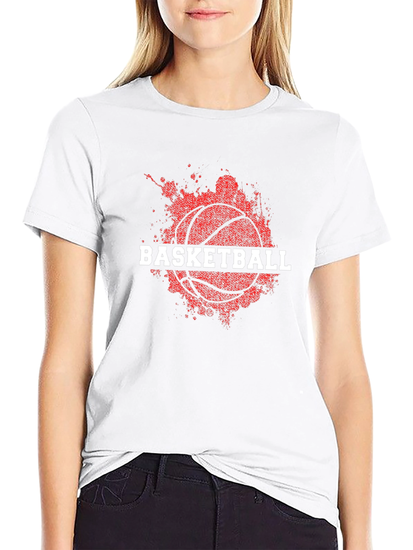 Basketball Graphic Tee - Sporty Black T-Shirt