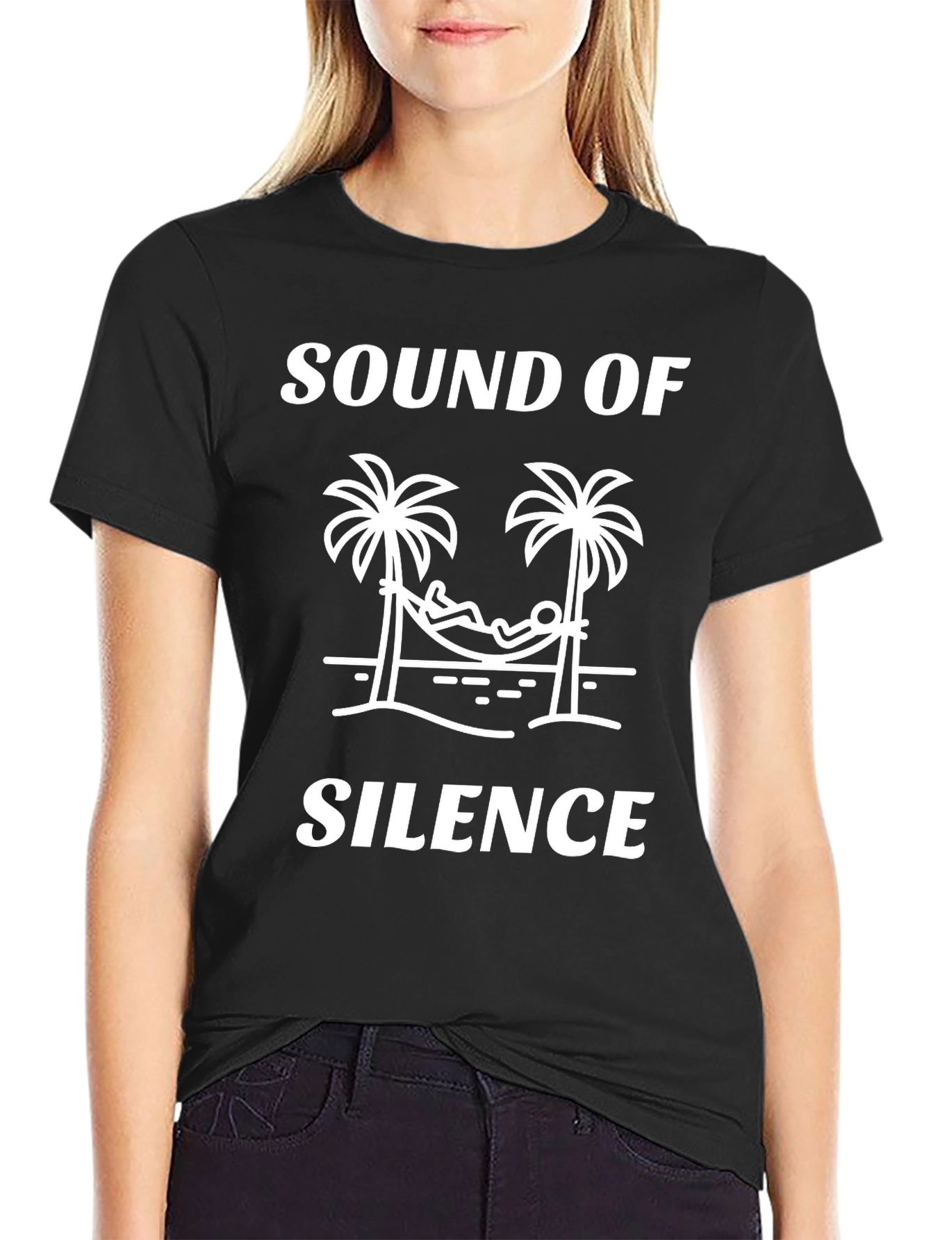 Sound of Silence Graphic Tee - Relaxed Island Vibes