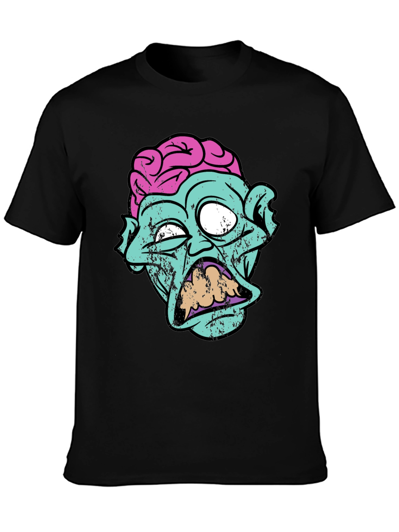 Zombie Brain Graphic Tee - Creepy Cool T-Shirt
