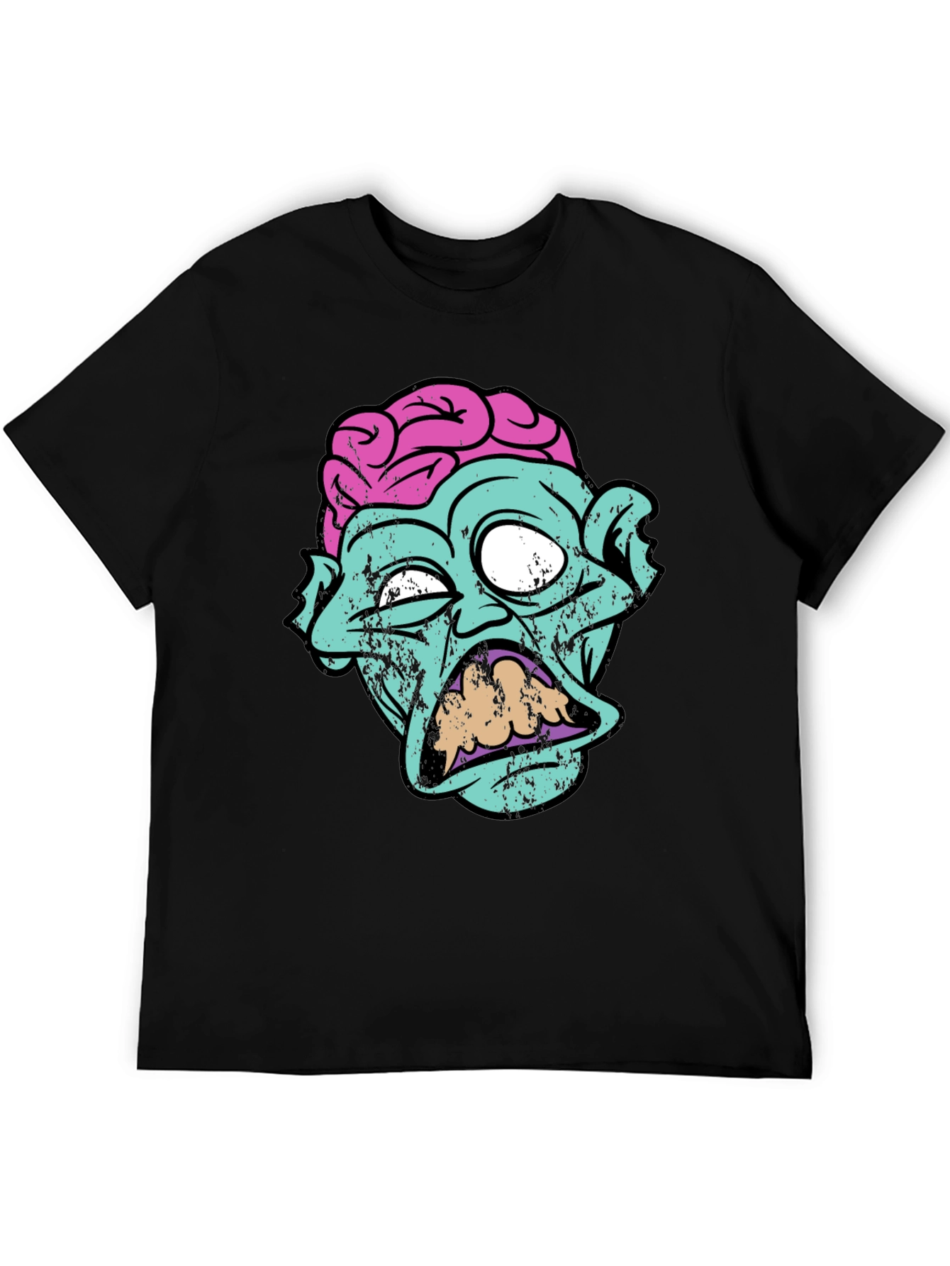 Zombie Brain Graphic Tee - Creepy Cool T-Shirt