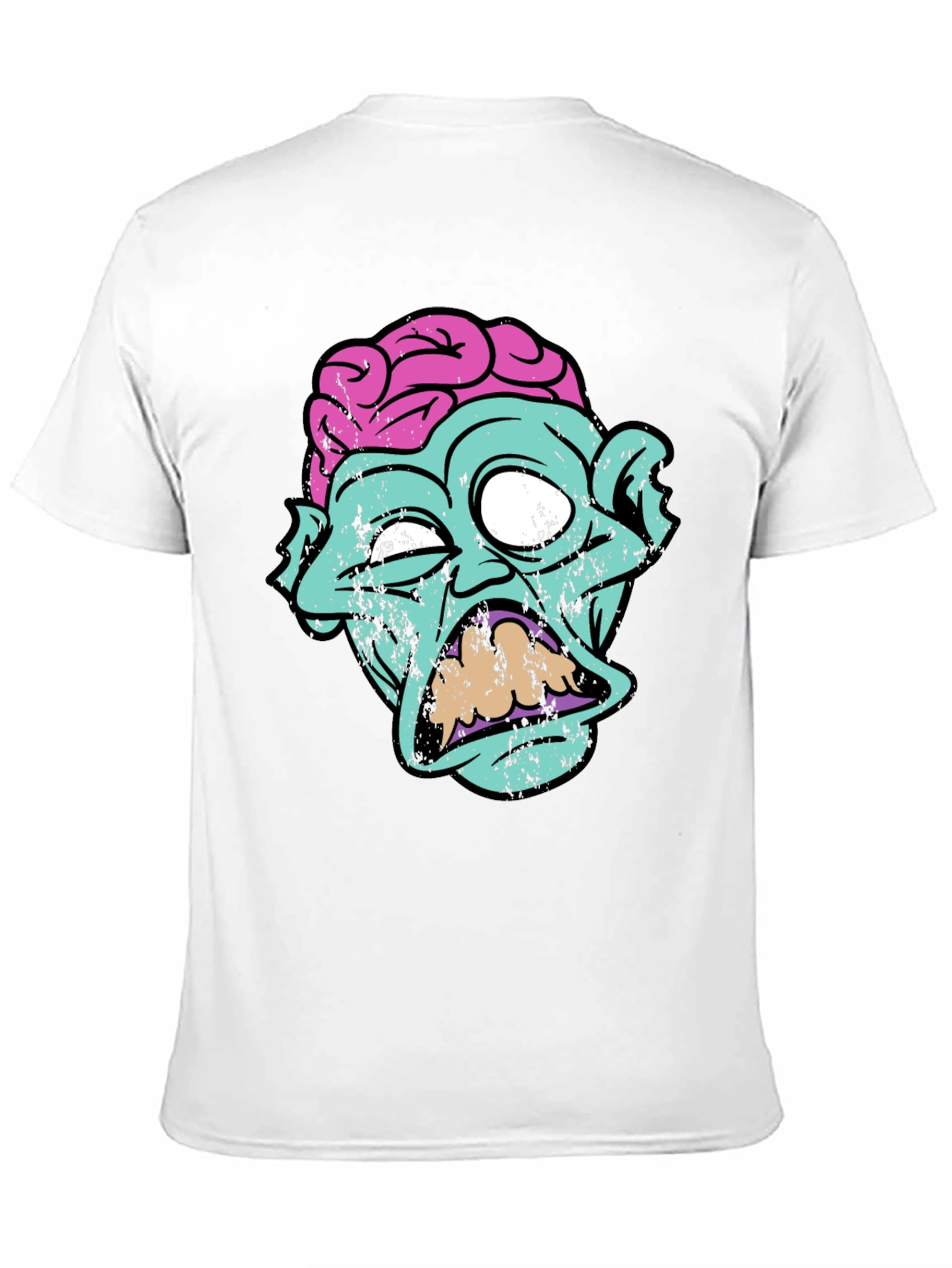 Zombie Brain Graphic Tee - Creepy Cool T-Shirt