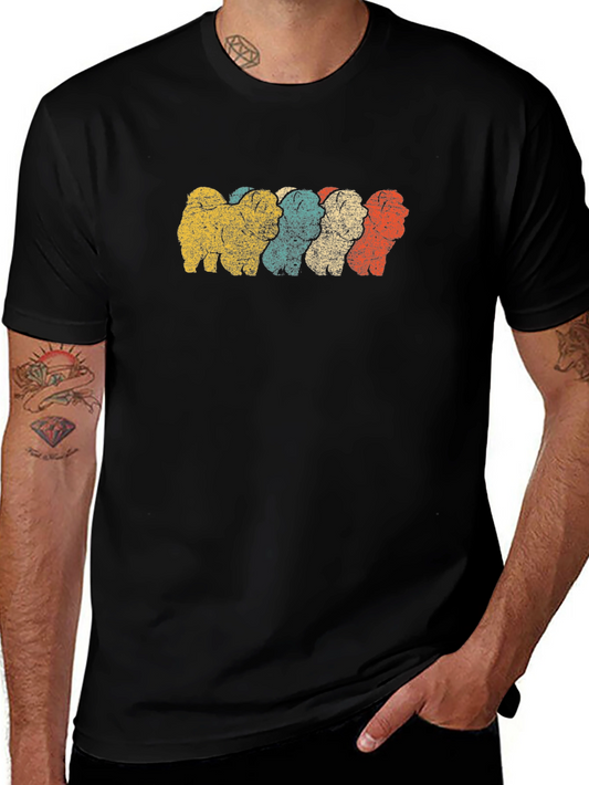 Retro Chow Chow Dog T-Shirt