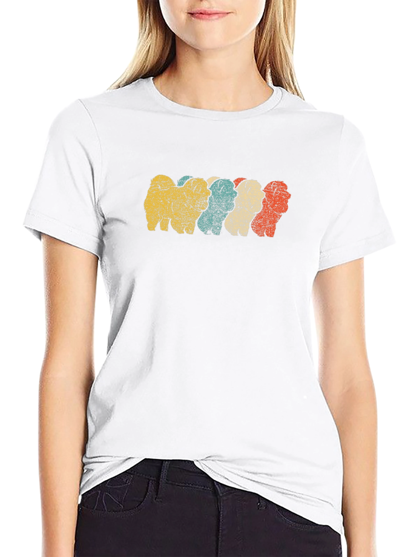 Retro Chow Chow Dog T-Shirt