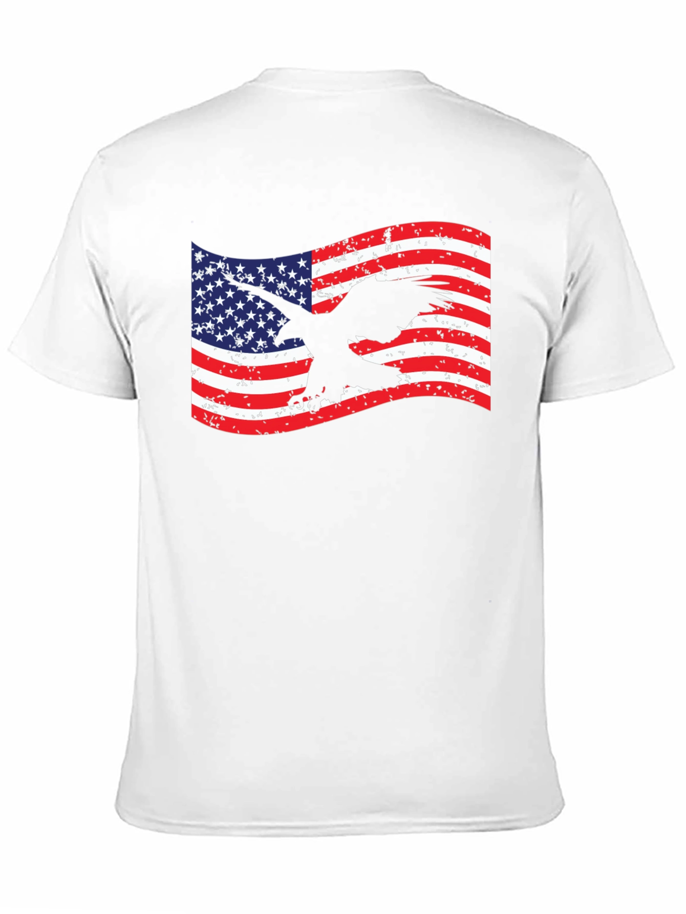 American Flag Eagle Graphic T-Shirt