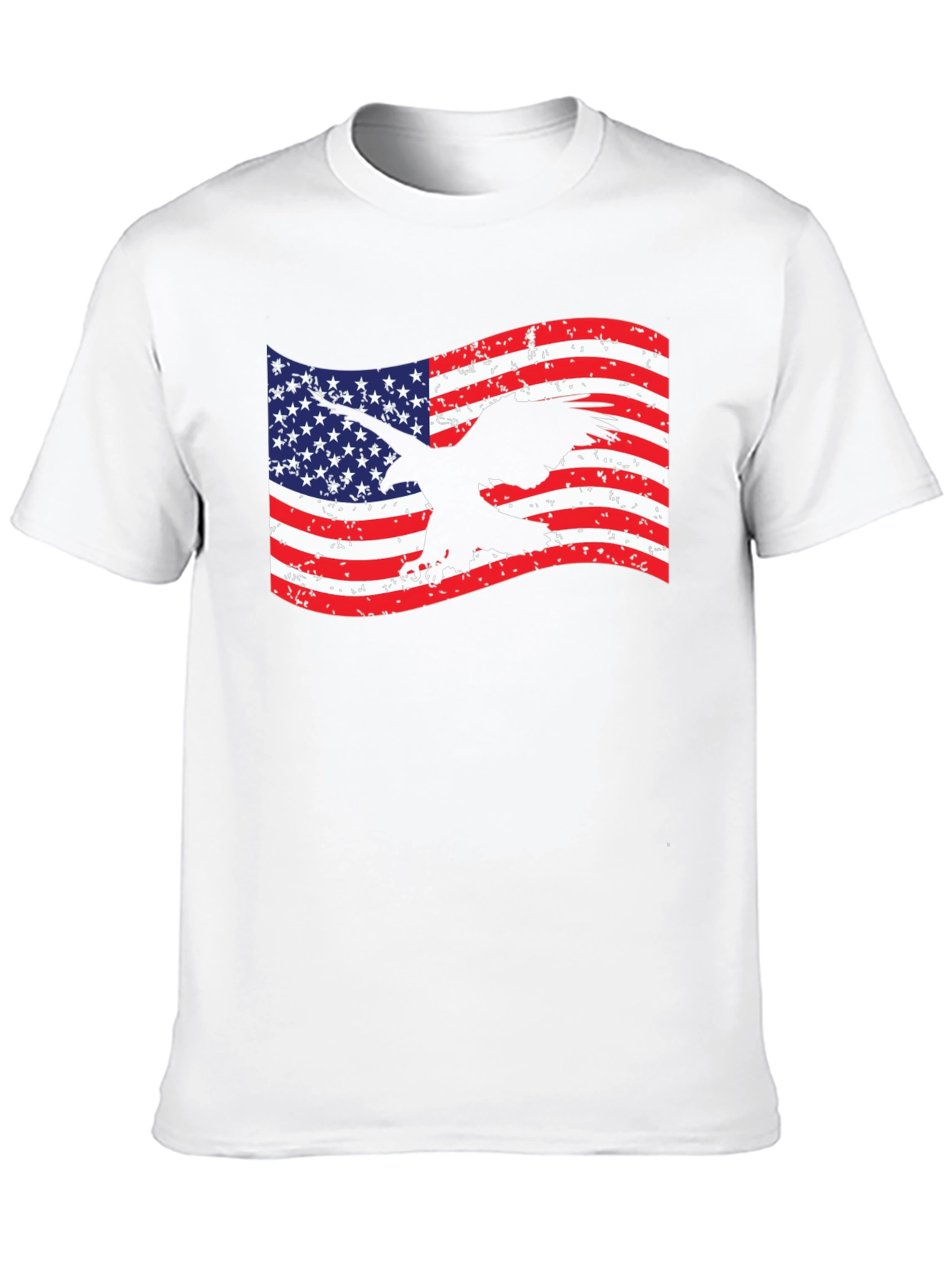 American Flag Eagle Graphic T-Shirt