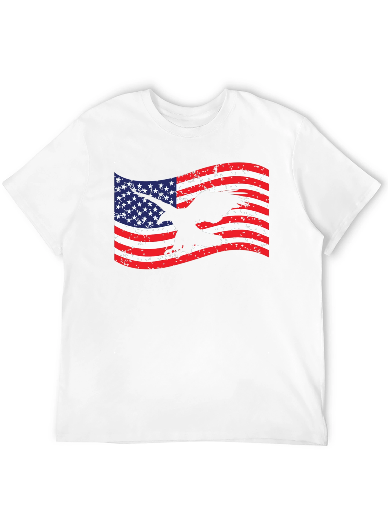 American Flag Eagle Graphic T-Shirt