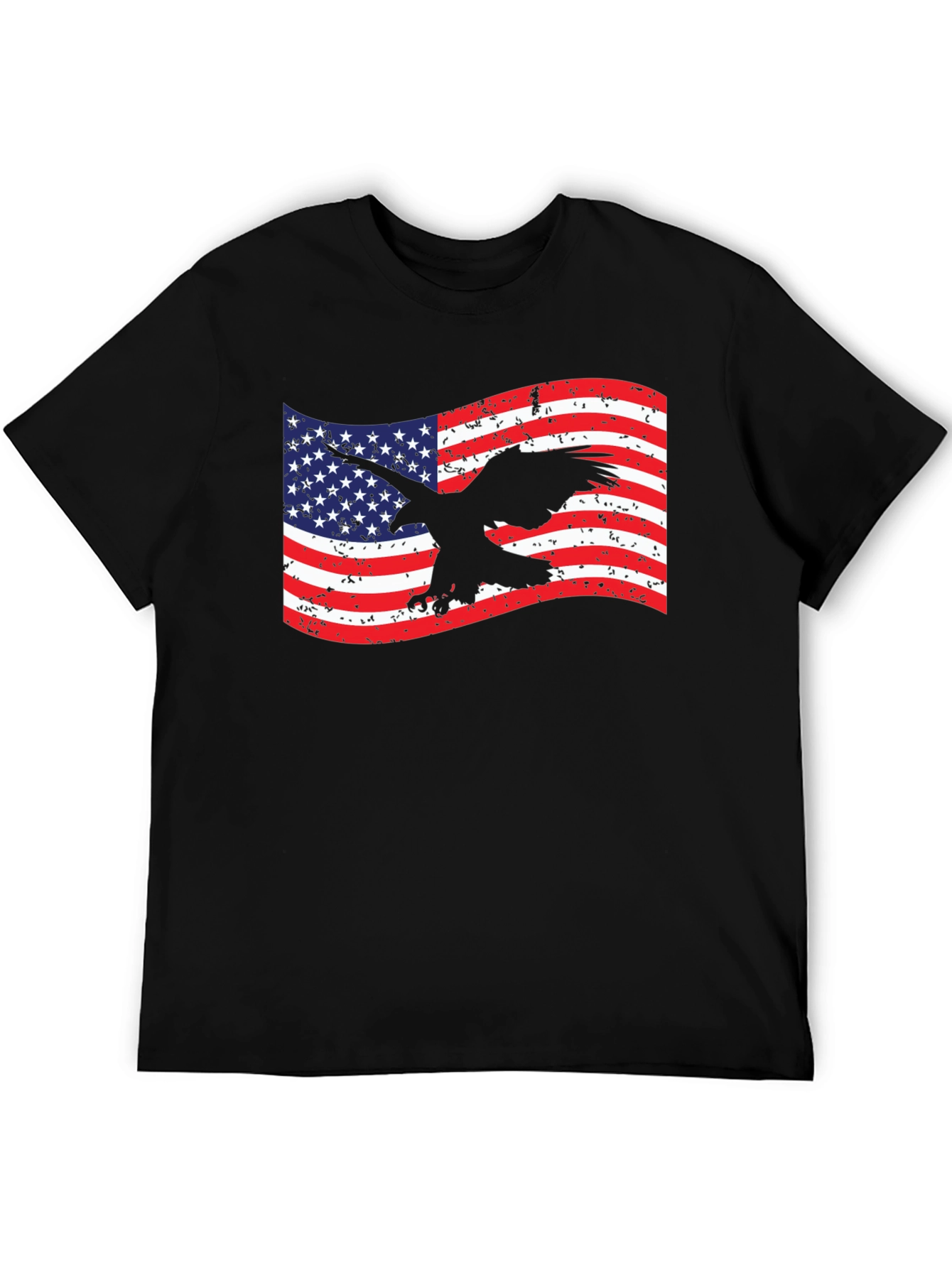 American Flag Eagle Graphic T-Shirt