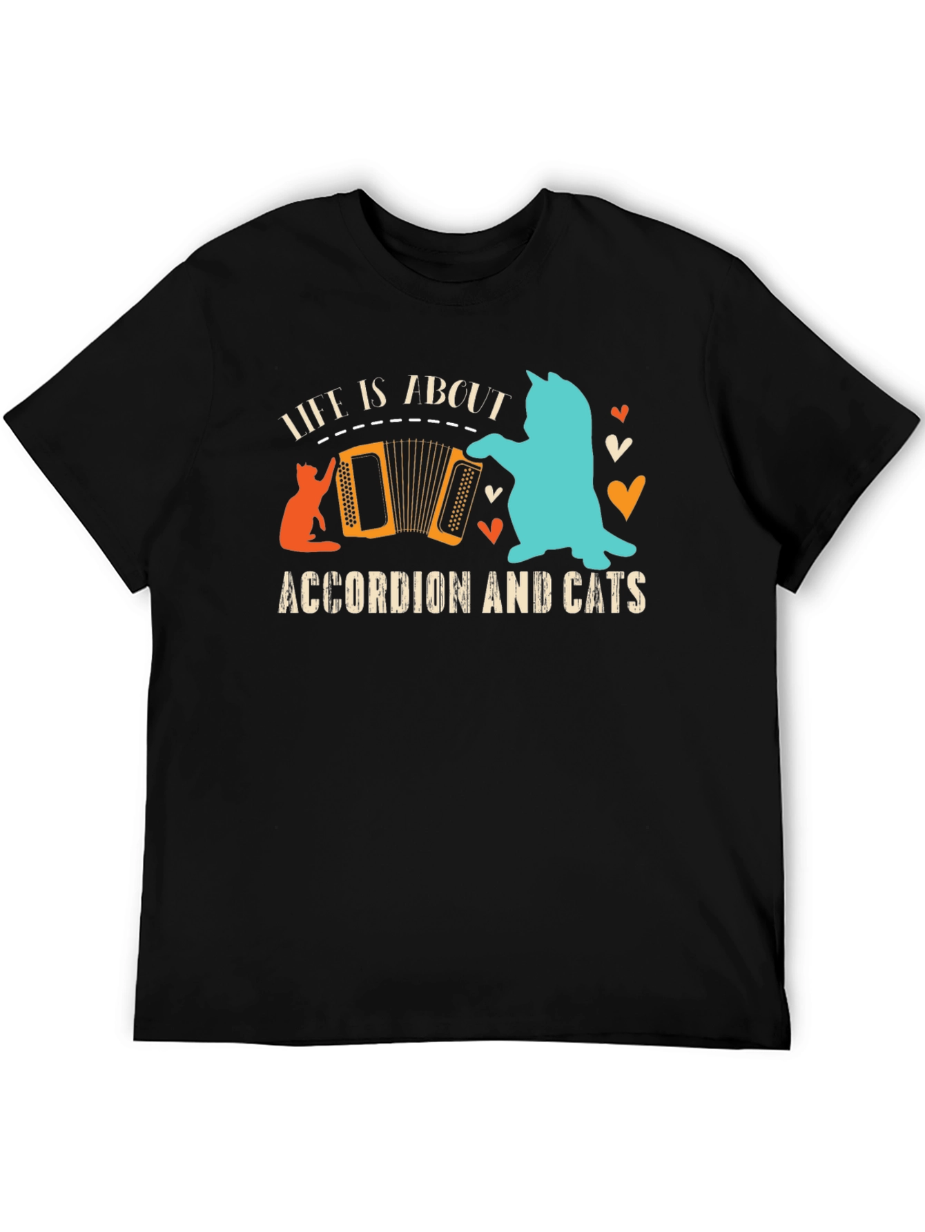 Accordion and Cats T-Shirt