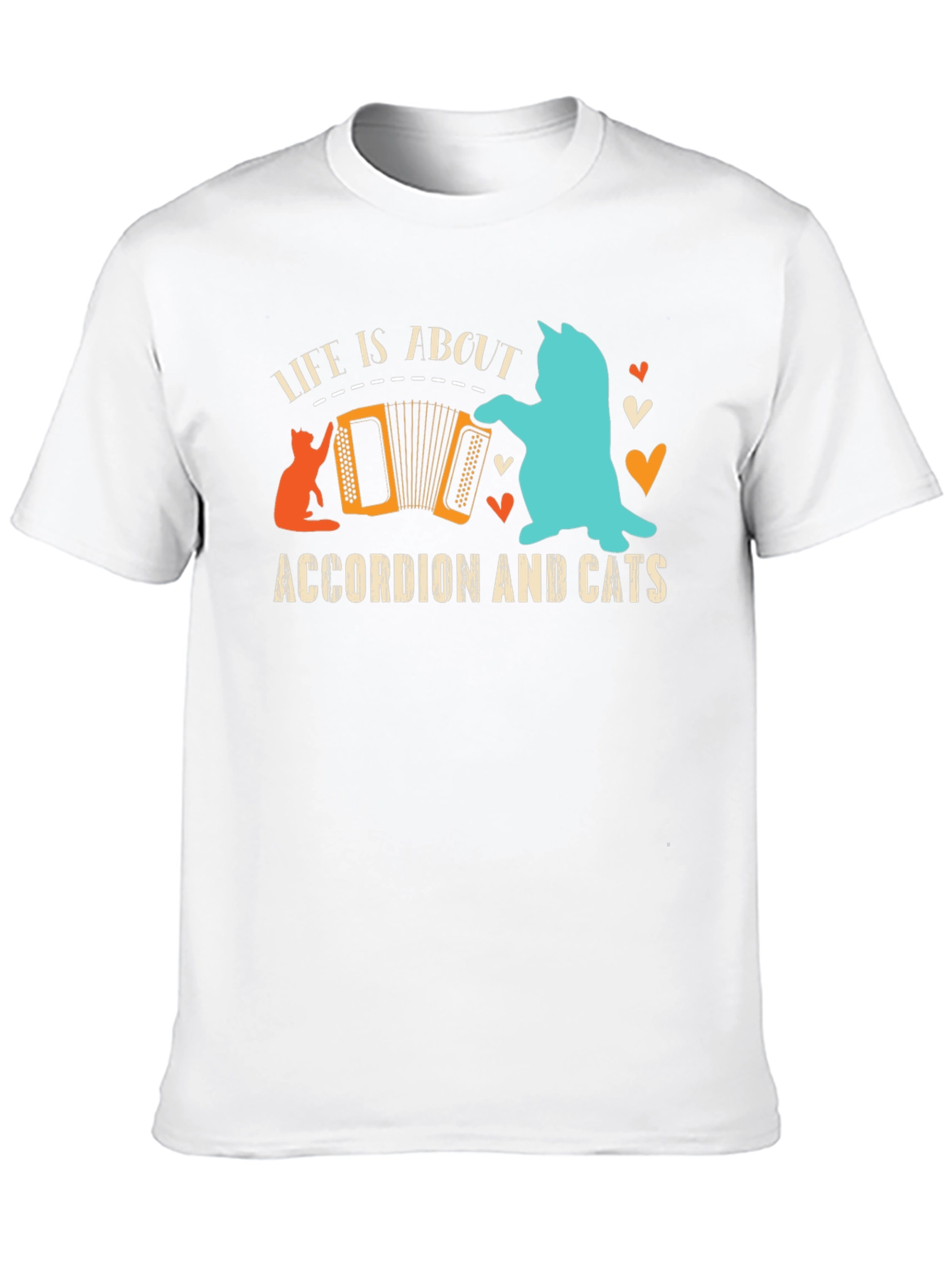 Accordion and Cats T-Shirt