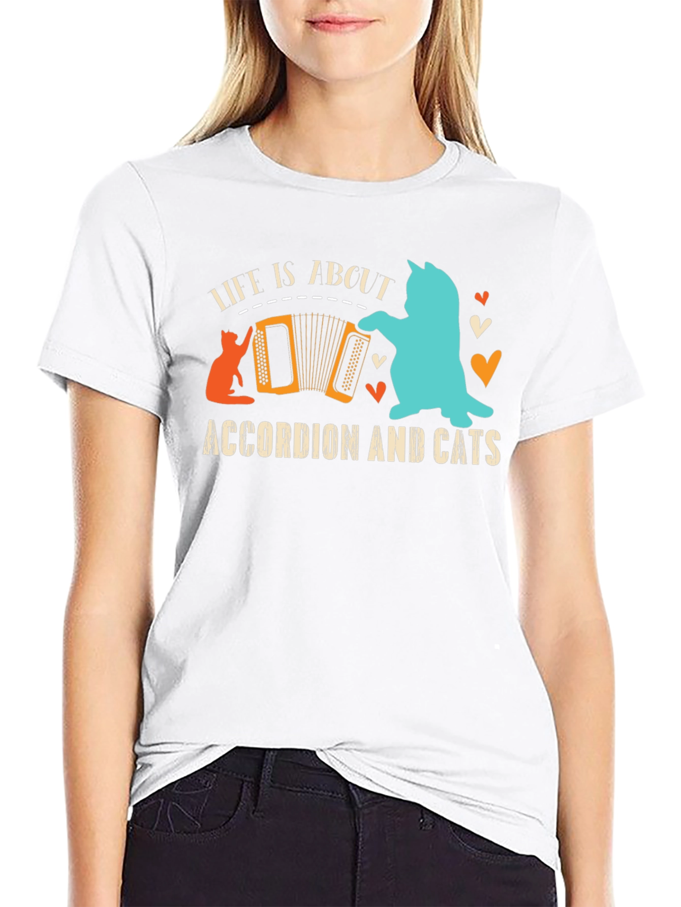 Accordion and Cats T-Shirt