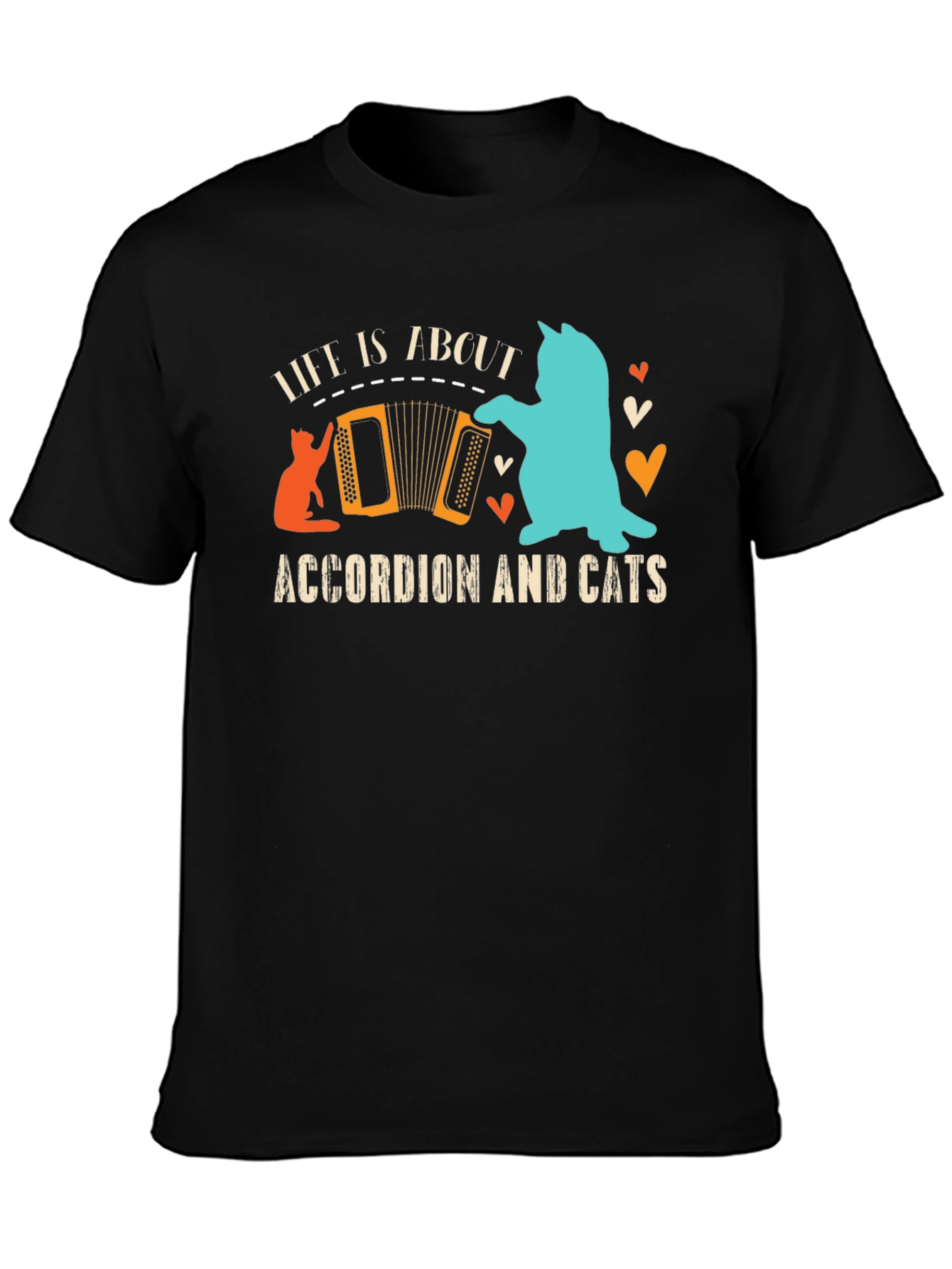 Accordion and Cats T-Shirt