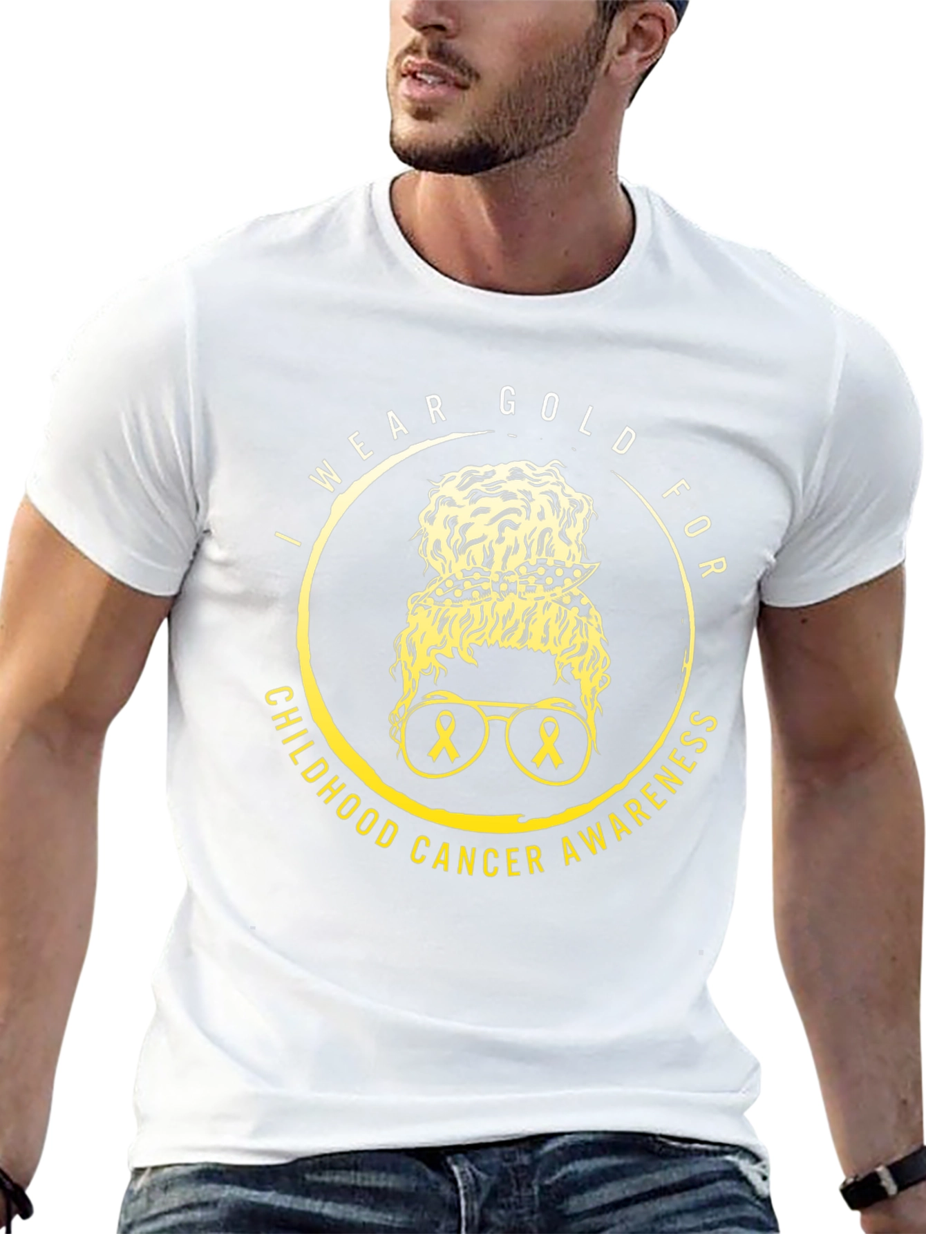 I Wear Gold For Childhood Cancer Awareness T-Shirt