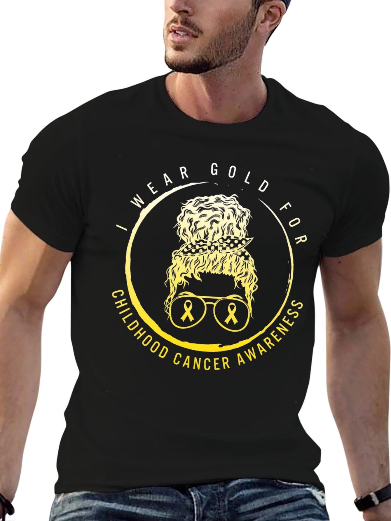 I Wear Gold For Childhood Cancer Awareness T-Shirt