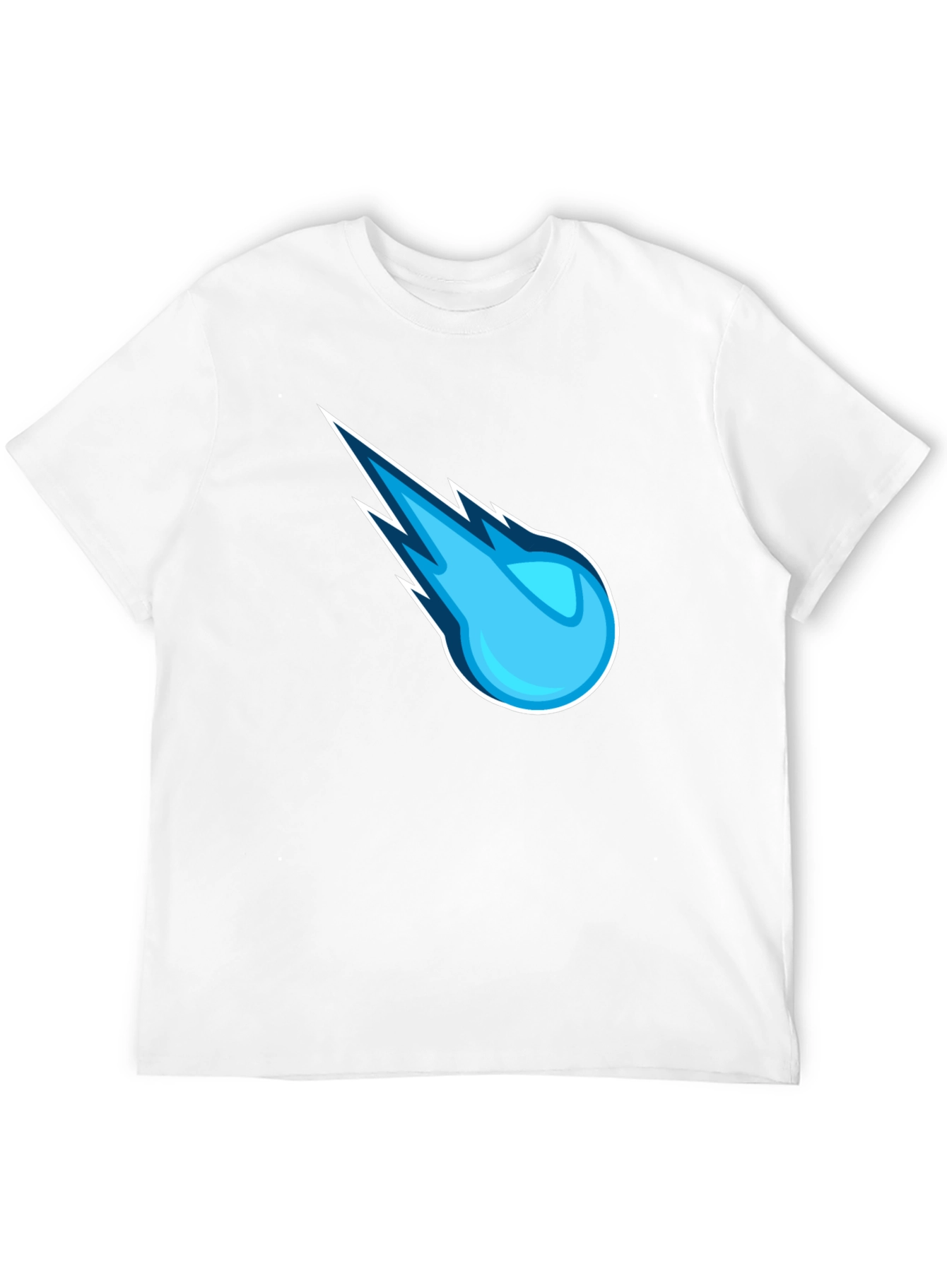 Blue Comet Graphic Black T-Shirt
