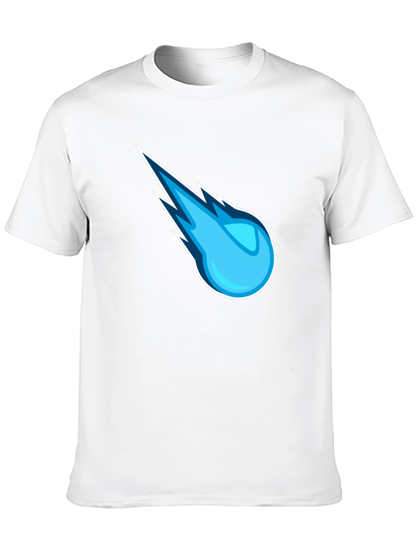 Blue Comet Graphic Black T-Shirt