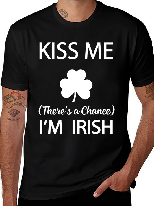Kiss Me Im Irish Mens T-Shirt - St. Patricks Day