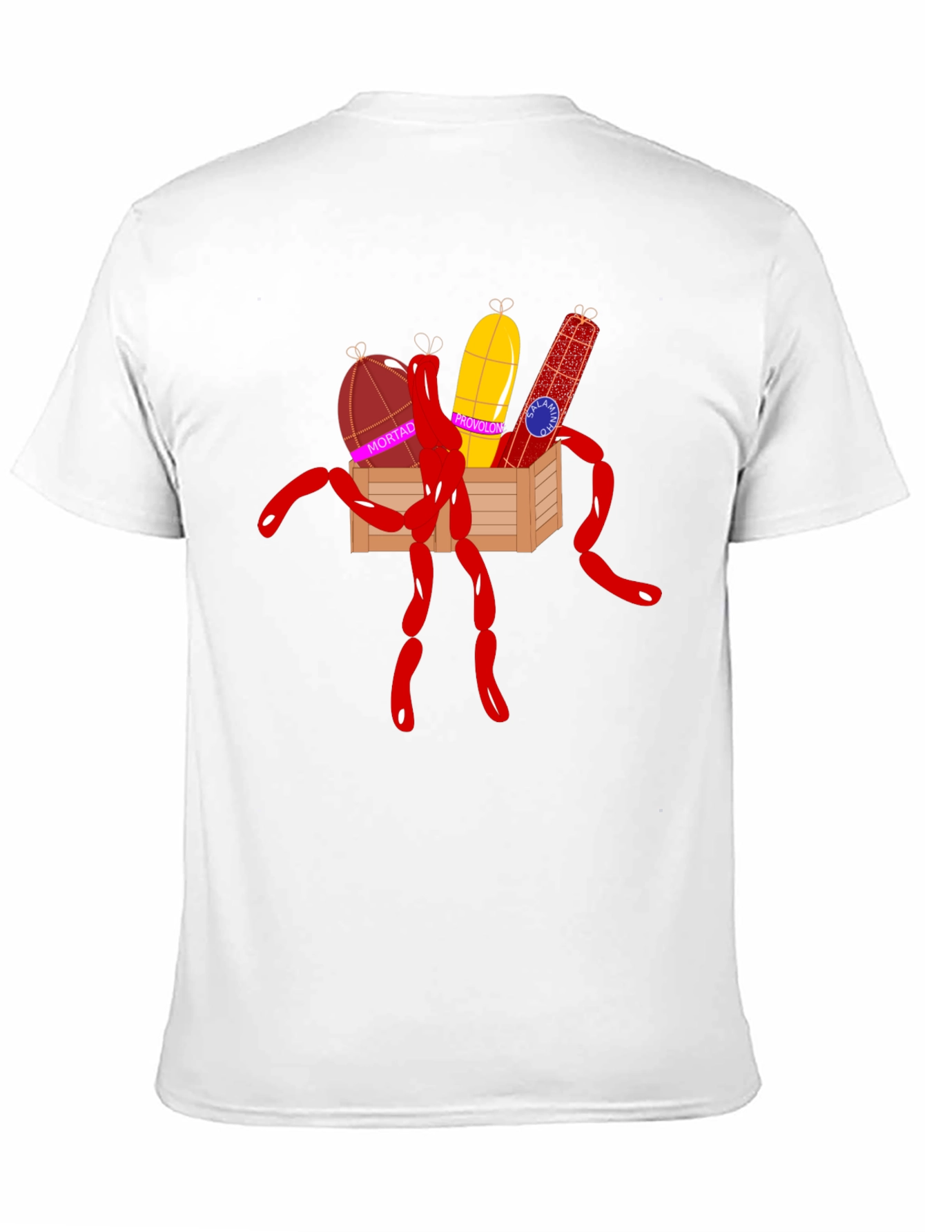 Humorous Sausage Graphic T-Shirt