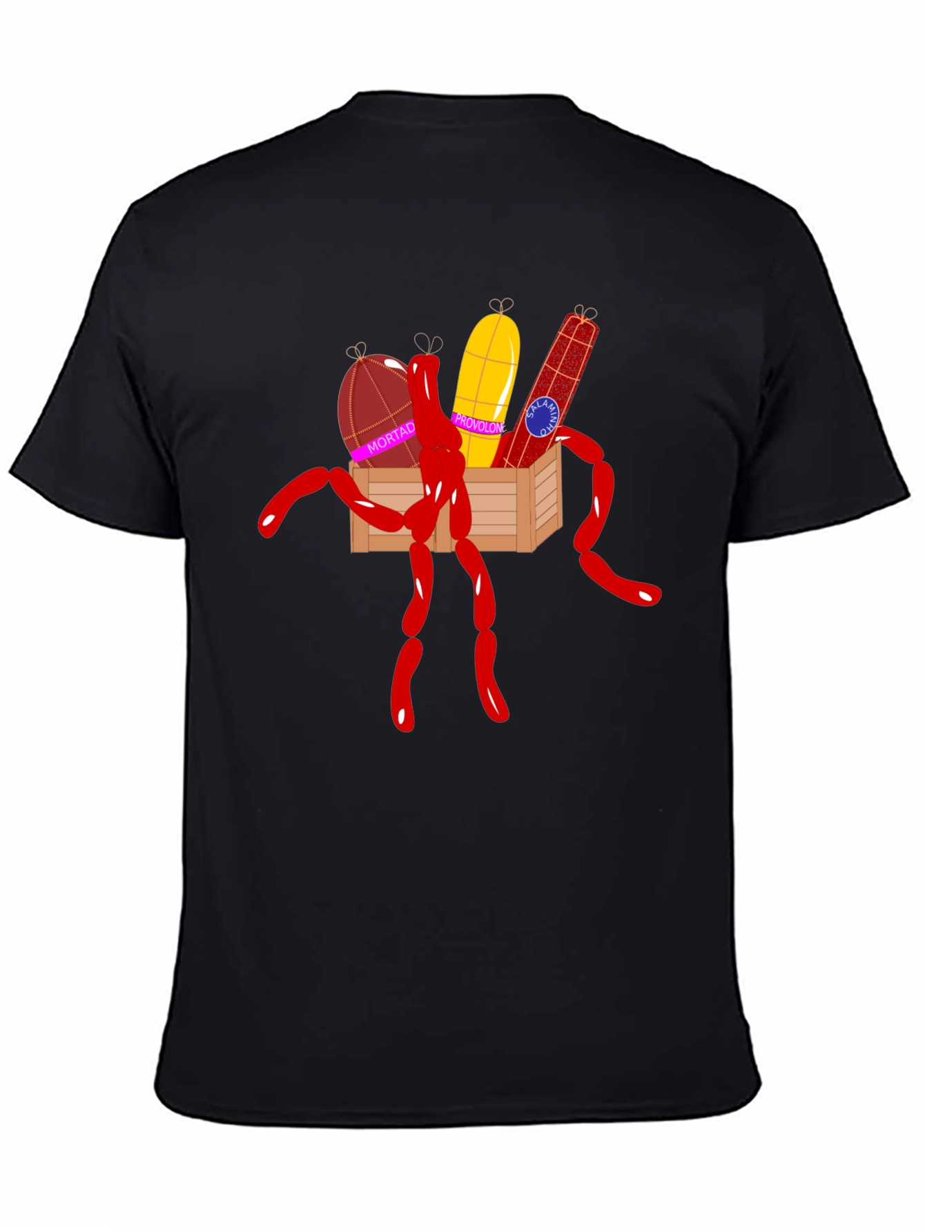 Humorous Sausage Graphic T-Shirt