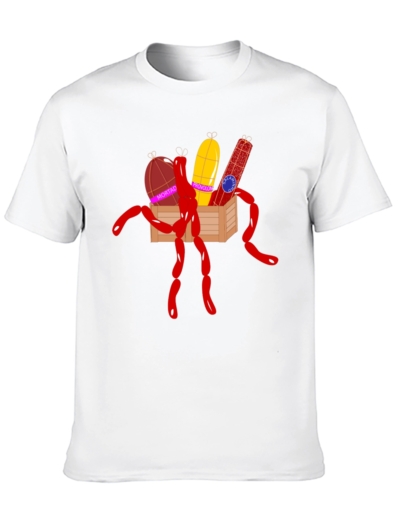 Humorous Sausage Graphic T-Shirt