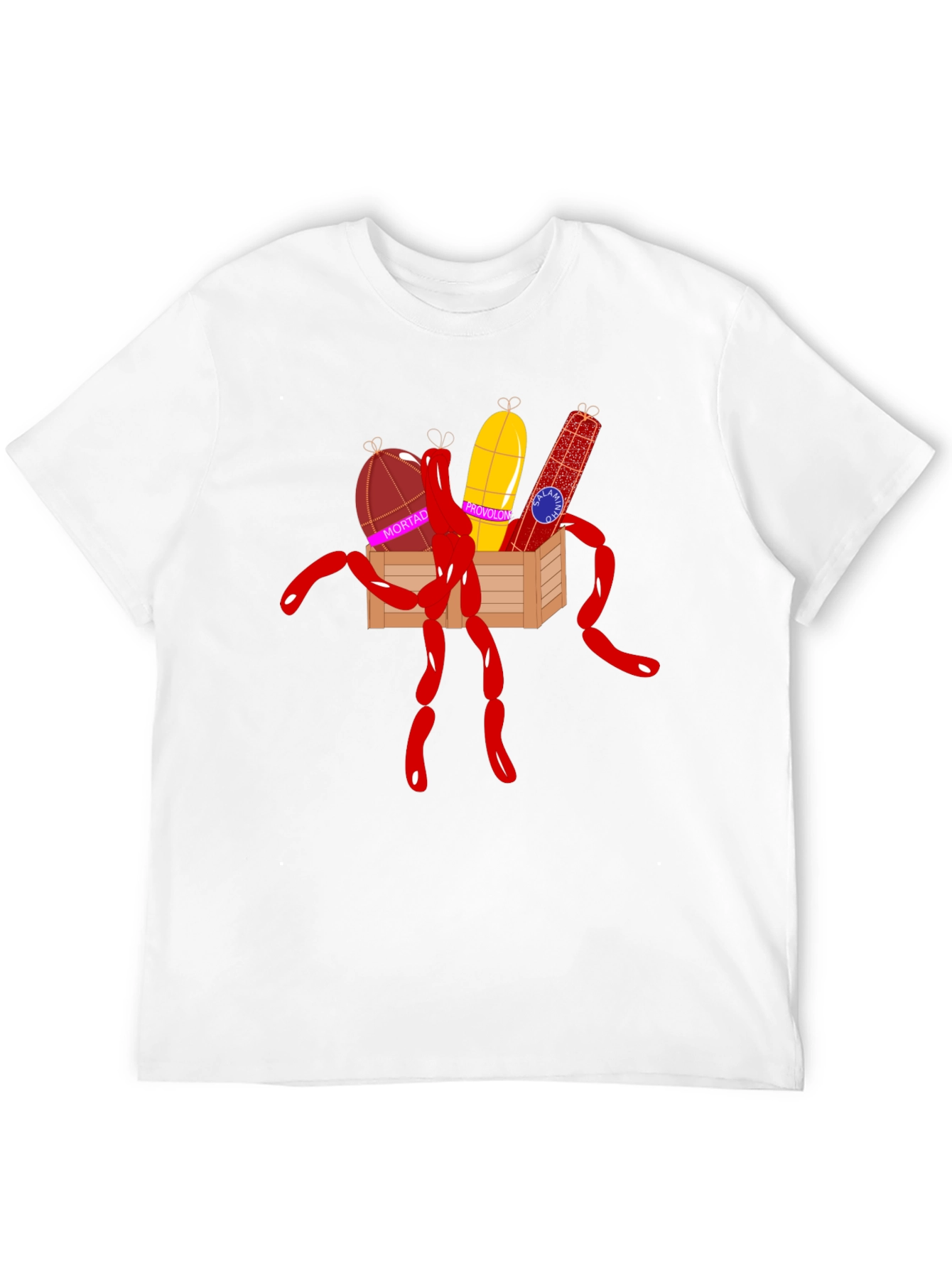 Humorous Sausage Graphic T-Shirt