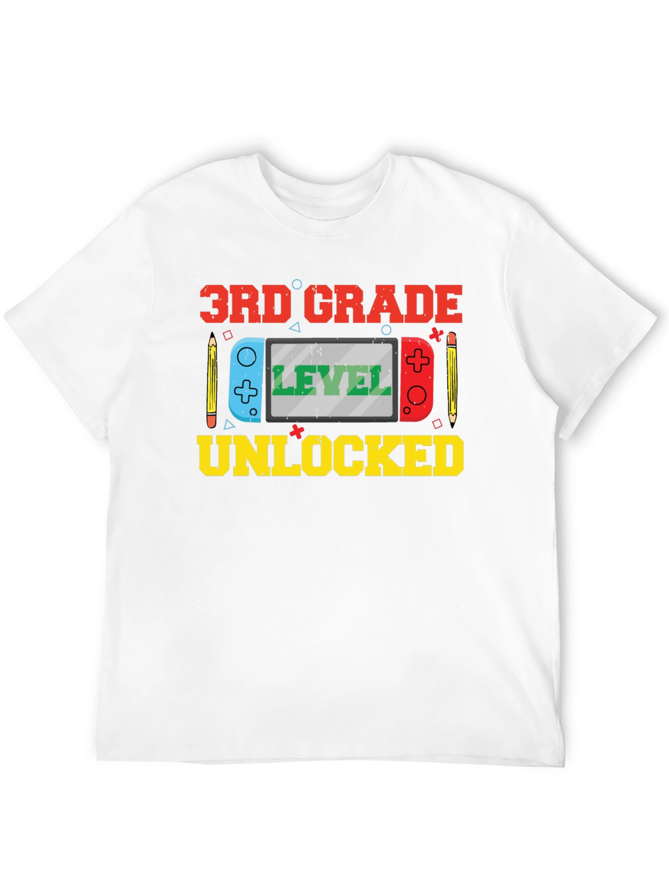 3rd Grade Level Unlocked Black T-Shirt