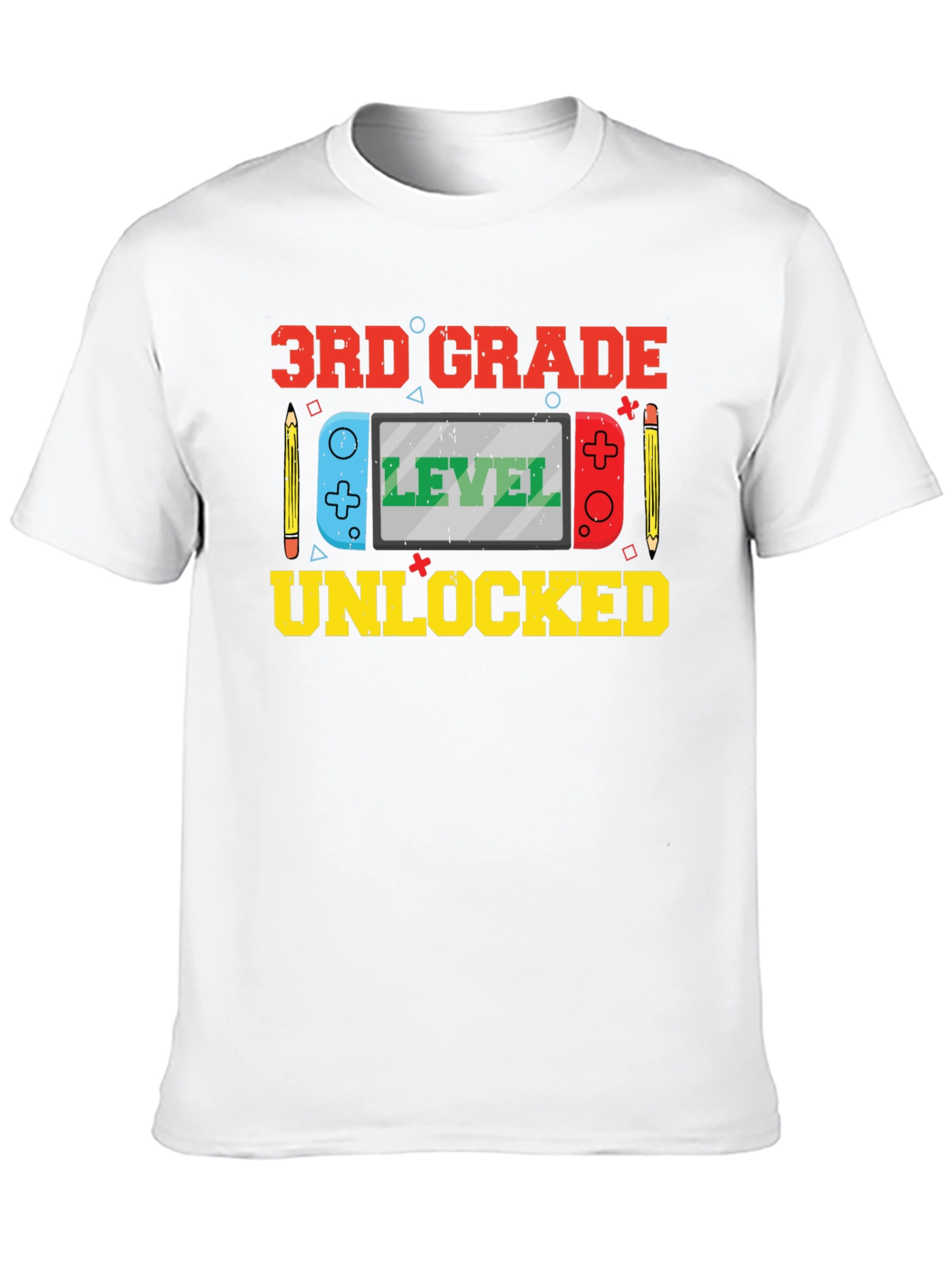 3rd Grade Level Unlocked Black T-Shirt