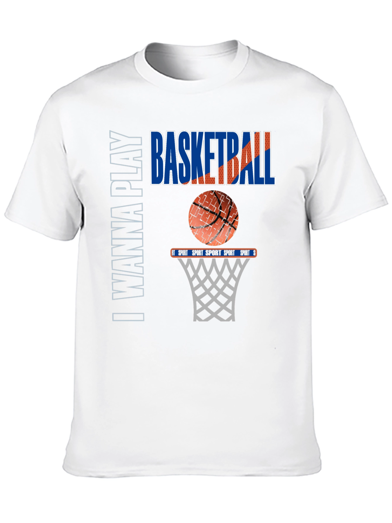 I Wanna Play Basketball Graphic Tee
