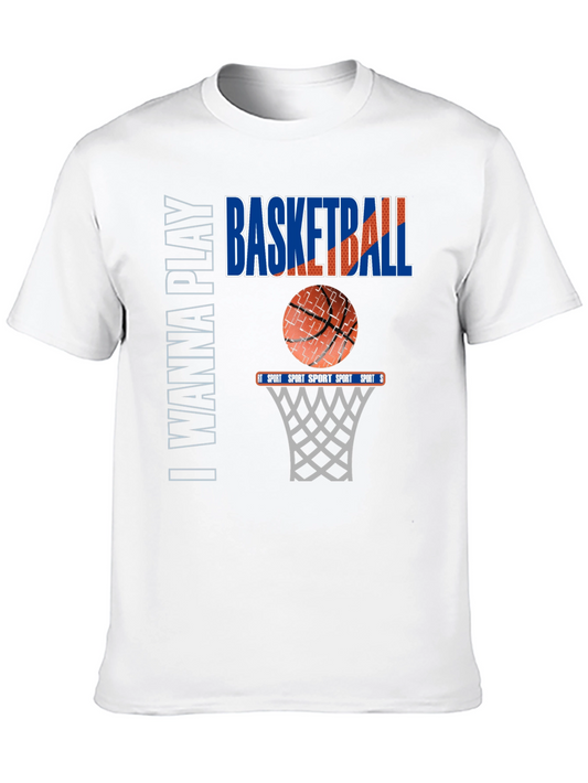 I Wanna Play Basketball Graphic Tee
