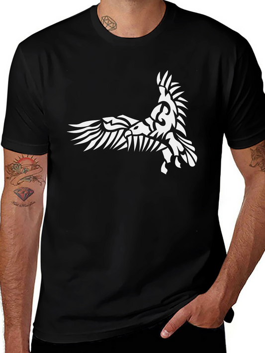 Raven Graphic Print Black T-Shirt