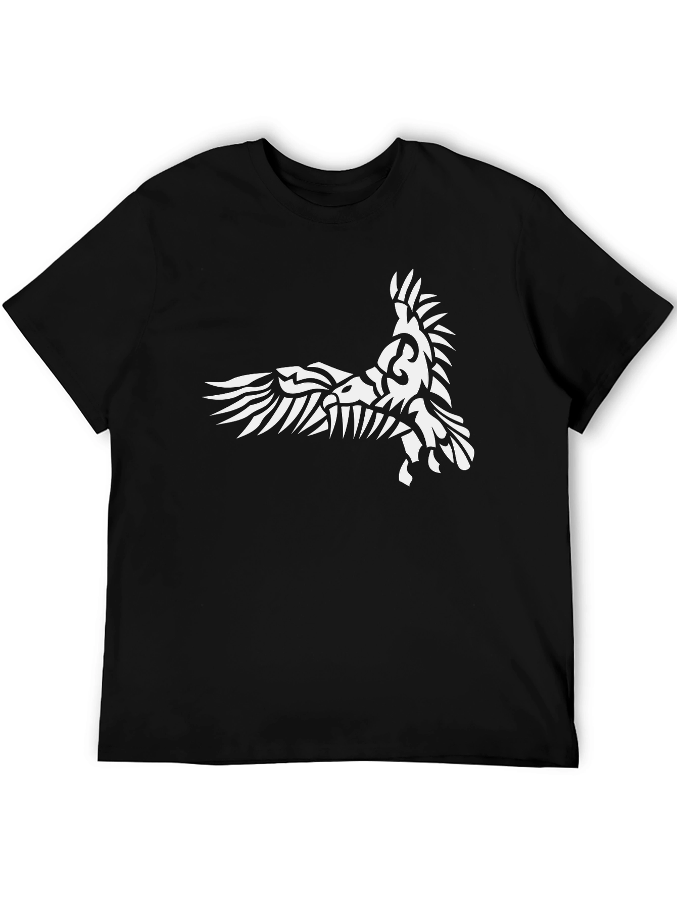 Raven Graphic Print Black T-Shirt
